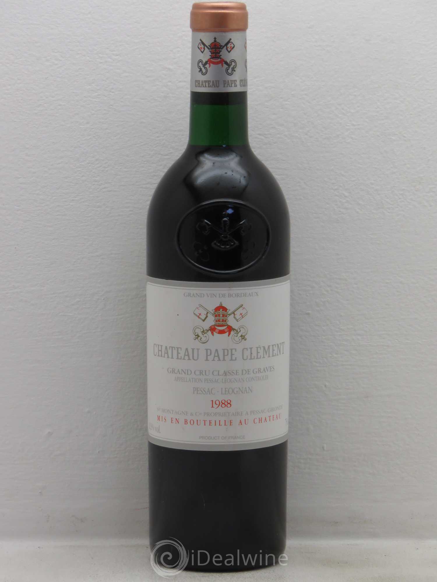 Château Pape Clément Cru Classé de Graves 1988 - Lot de 1 bouteille - 0