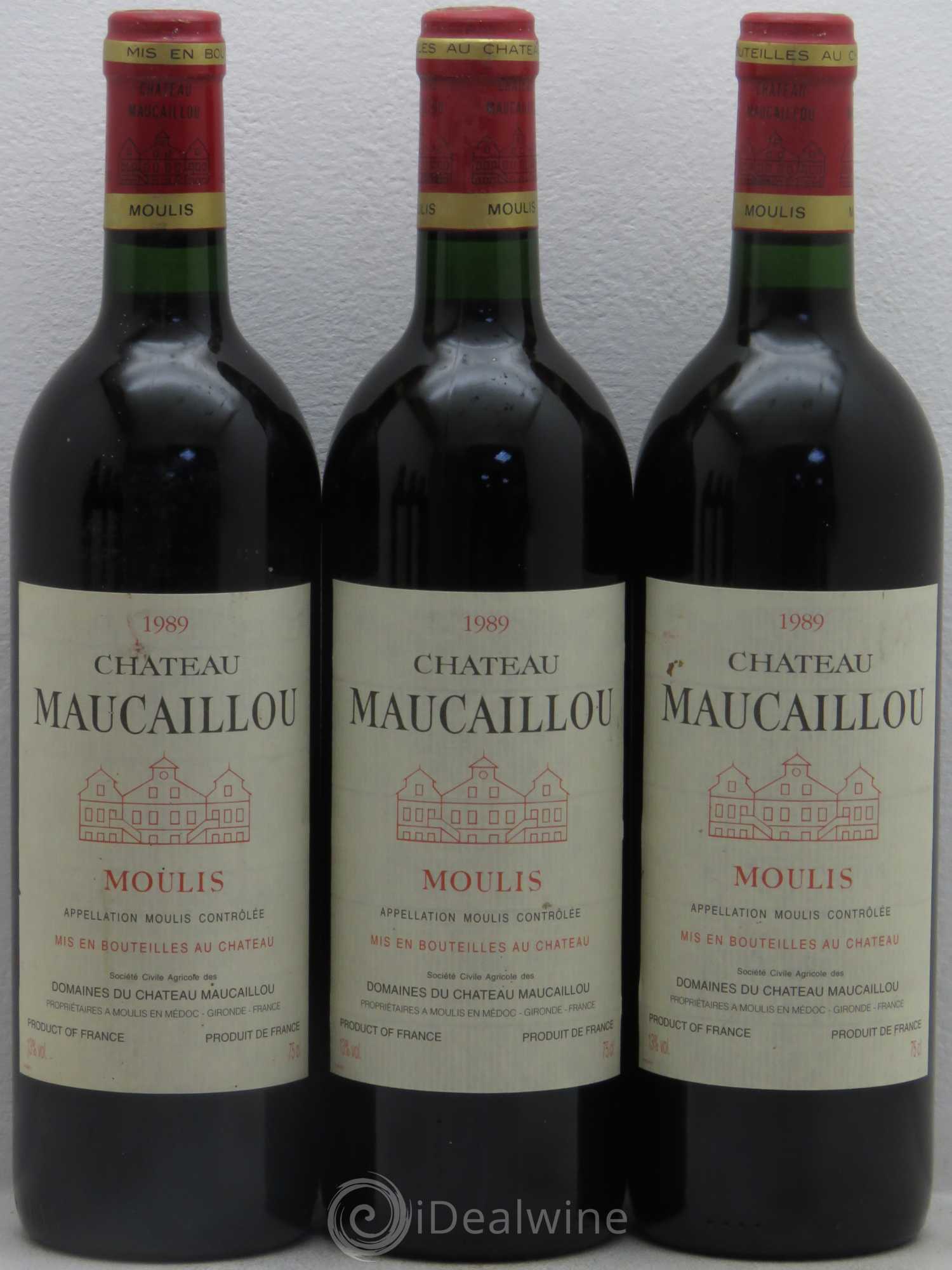 Château Maucaillou 1989 - Lot de 6 bouteilles - 1