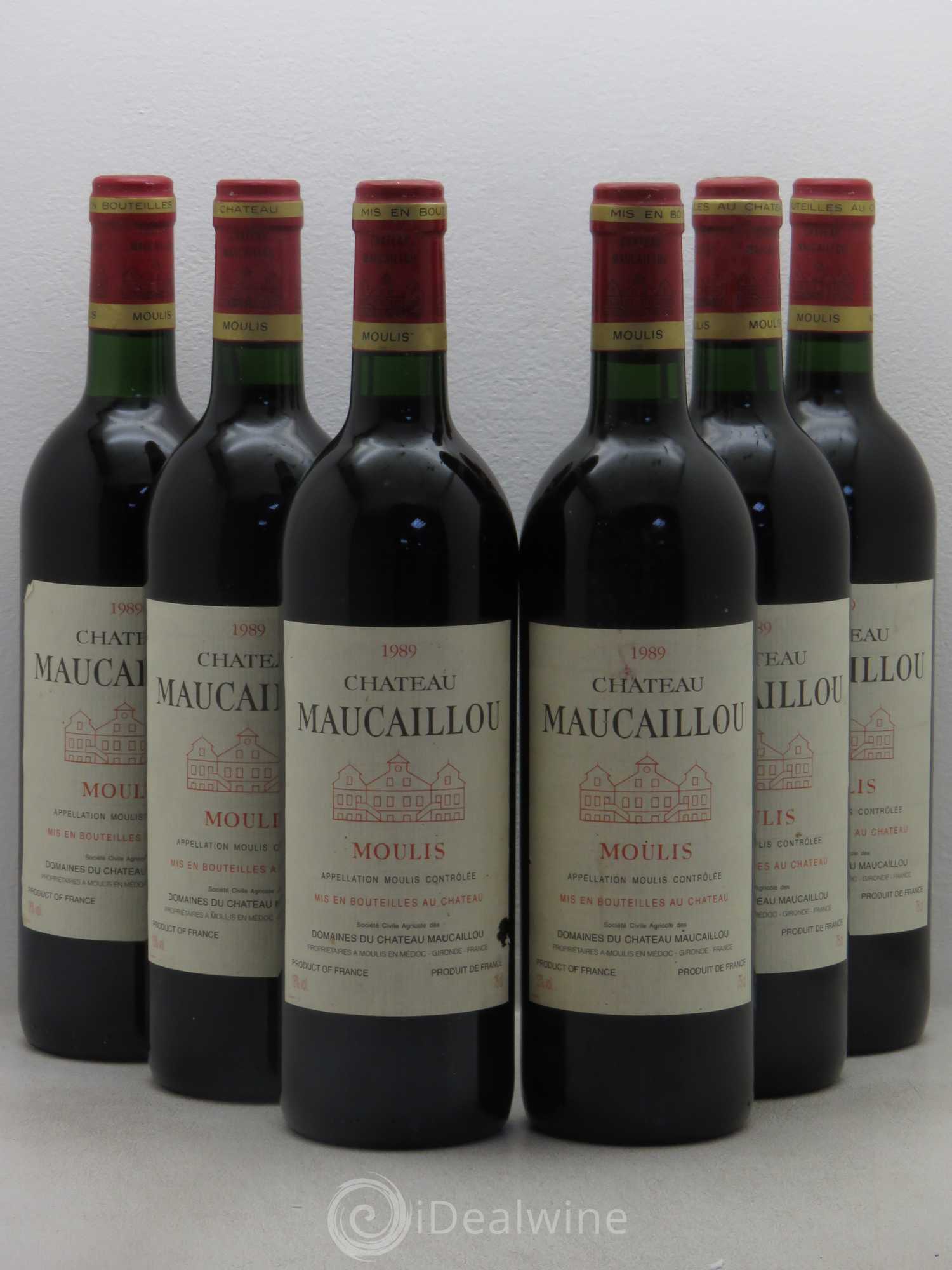 Château Maucaillou 1989 - Lot de 6 bouteilles - 0