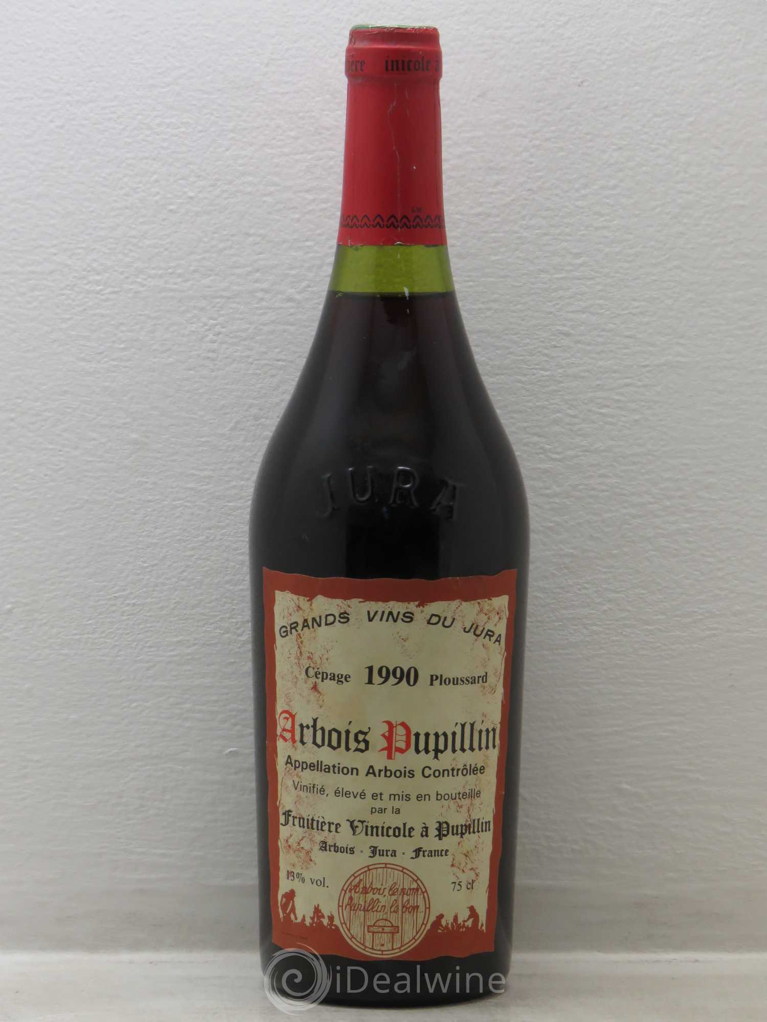 Arbois Pupillin Cépage Ploussard fruitière vinicole 1990 - Posten von 1 Flasche - 0