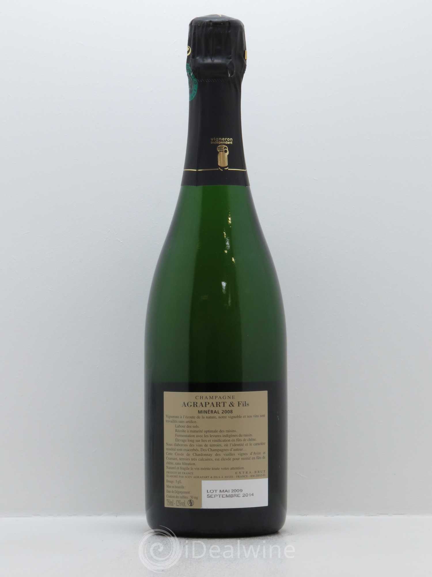 Minéral Blanc de Blancs Extra-Brut Agrapart & Fils 2008 - Lot de 1 bouteille - 1