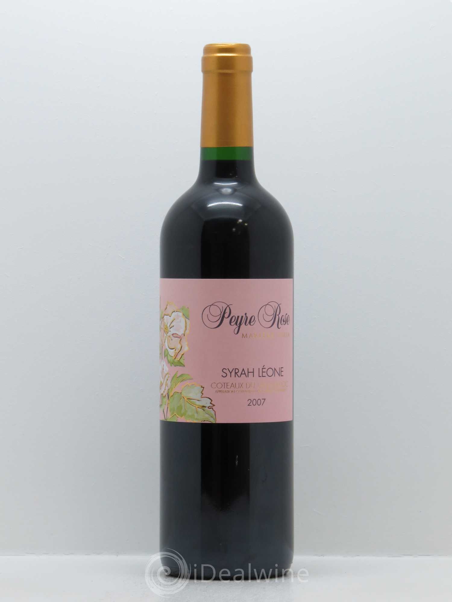 Coteaux du Languedoc Domaine Peyre Rose Belle Léone (anciennement Syrah Léone) Marlène Soria 2007 - Lot de 1 bouteille - 0