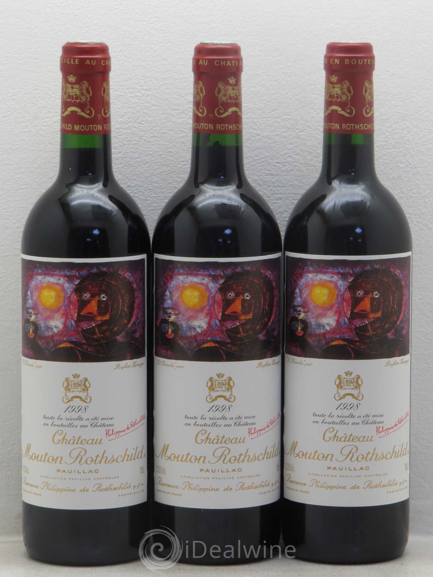 Château Mouton Rothschild 1er Grand Cru Classé 1998 - Lot de 12 bouteilles - 4