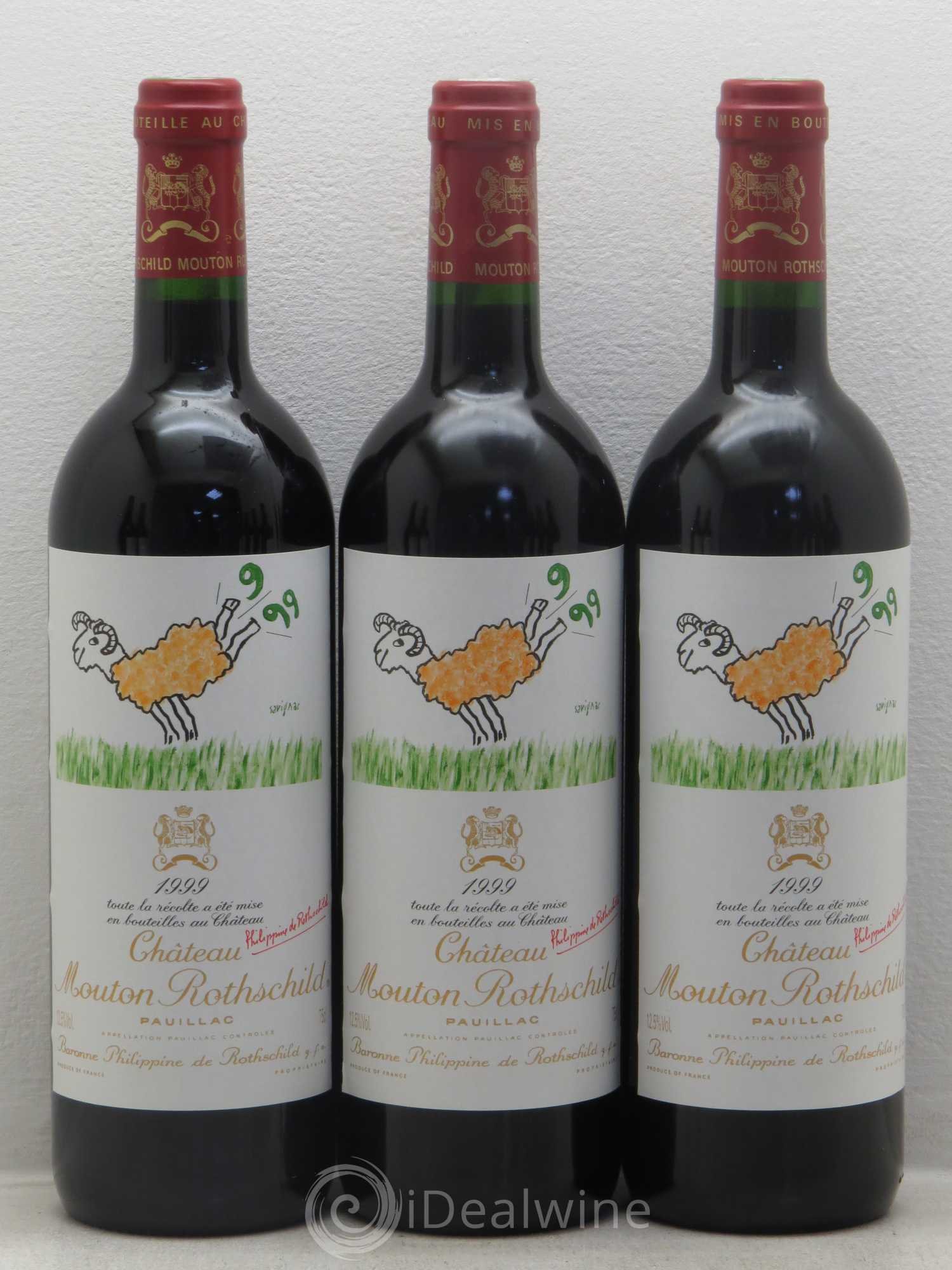 Château Mouton Rothschild 1er Grand Cru Classé 1999 - Lot de 12 bouteilles - 2