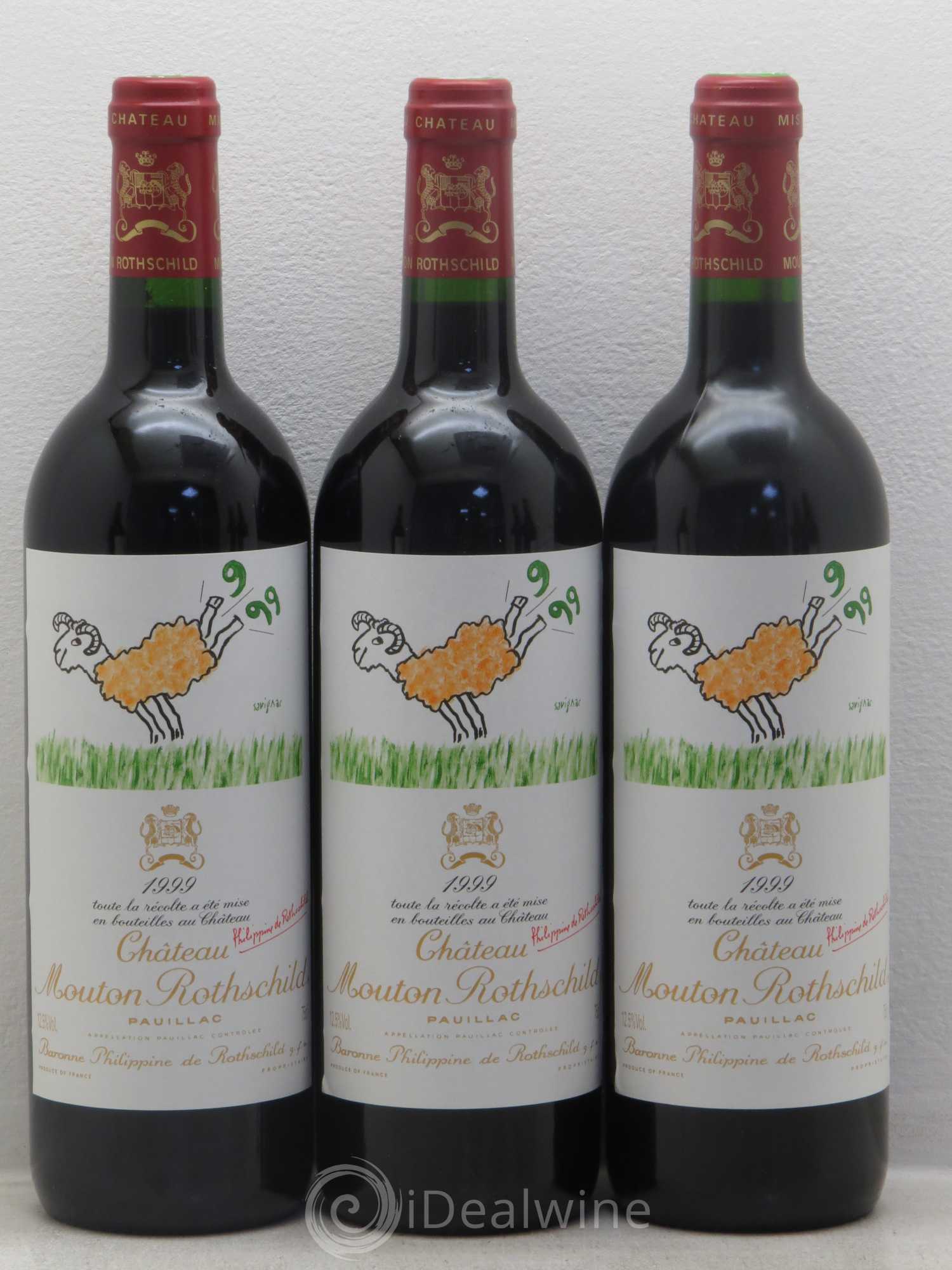 Château Mouton Rothschild 1er Grand Cru Classé 1999 - Lot de 12 bouteilles - 3