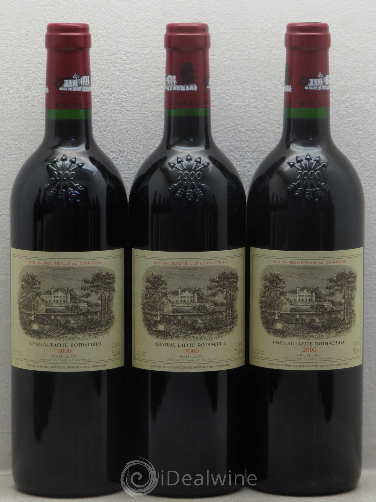 Château Lafite Rothschild 1er Grand Cru Classé 2000 - Lot de 12 bouteilles - 1