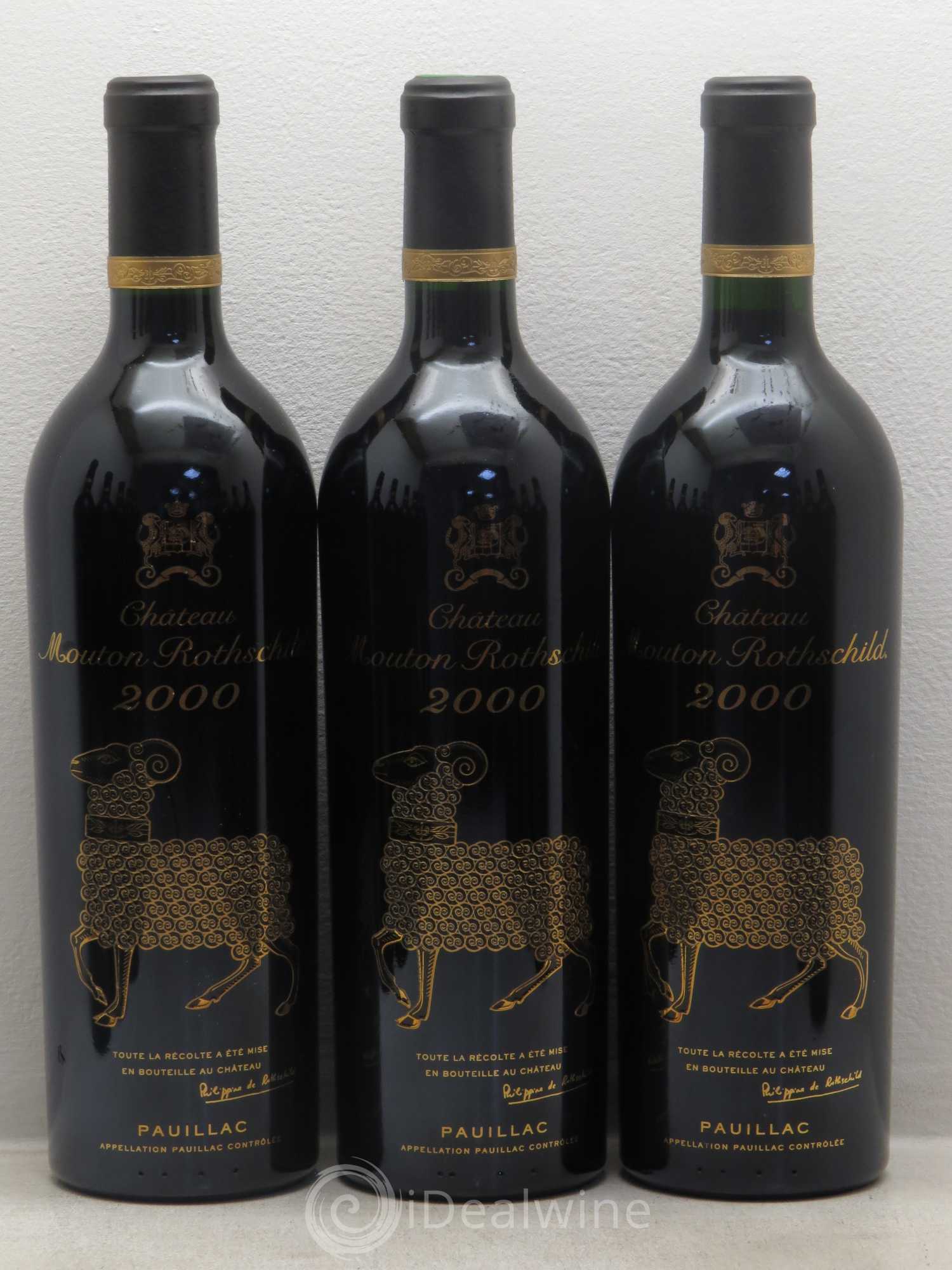 Château Mouton Rothschild 1er Grand Cru Classé 2000 - Lot de 12 bouteilles - 1