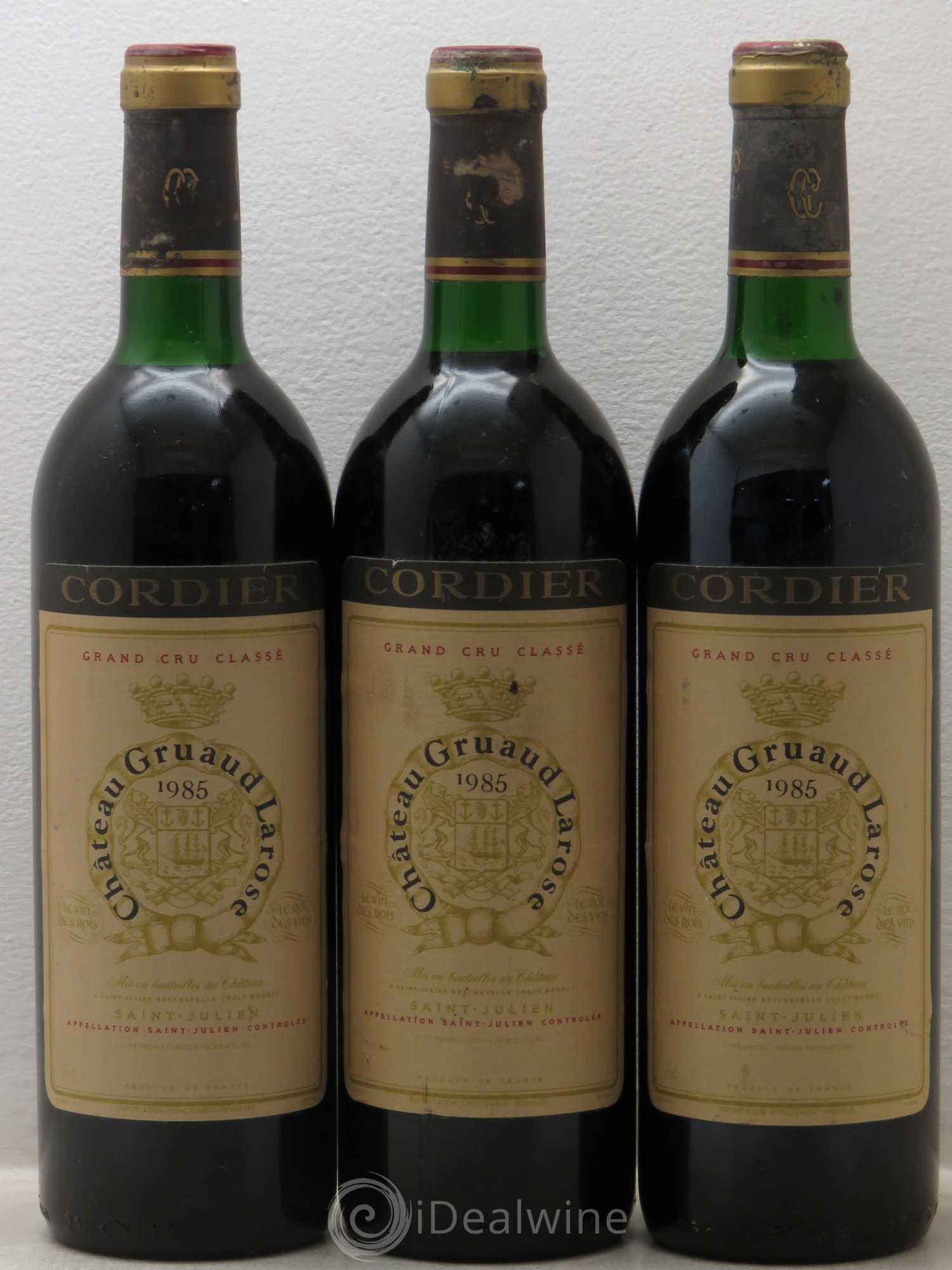 Château Gruaud Larose 2ème Grand Cru Classé 1985 - Lot de 3 bouteilles - 0