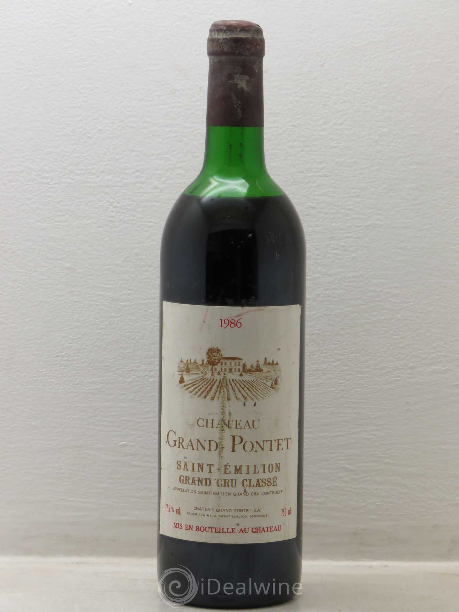 Château Grand Pontet Grand Cru Classé 1986 - Lot de 1 bouteille - 0