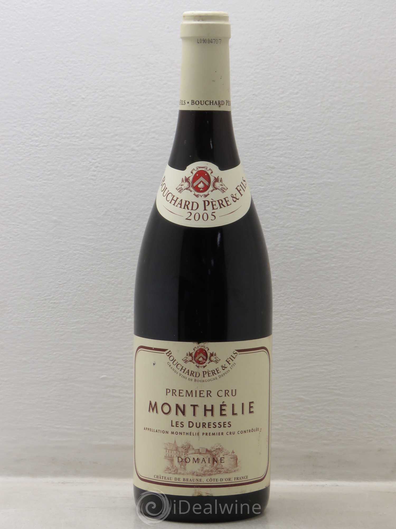 Monthélie 1er Cru Les Duresses Bouchard Père & Fils 2005 - Lot de 1 bouteille - 0