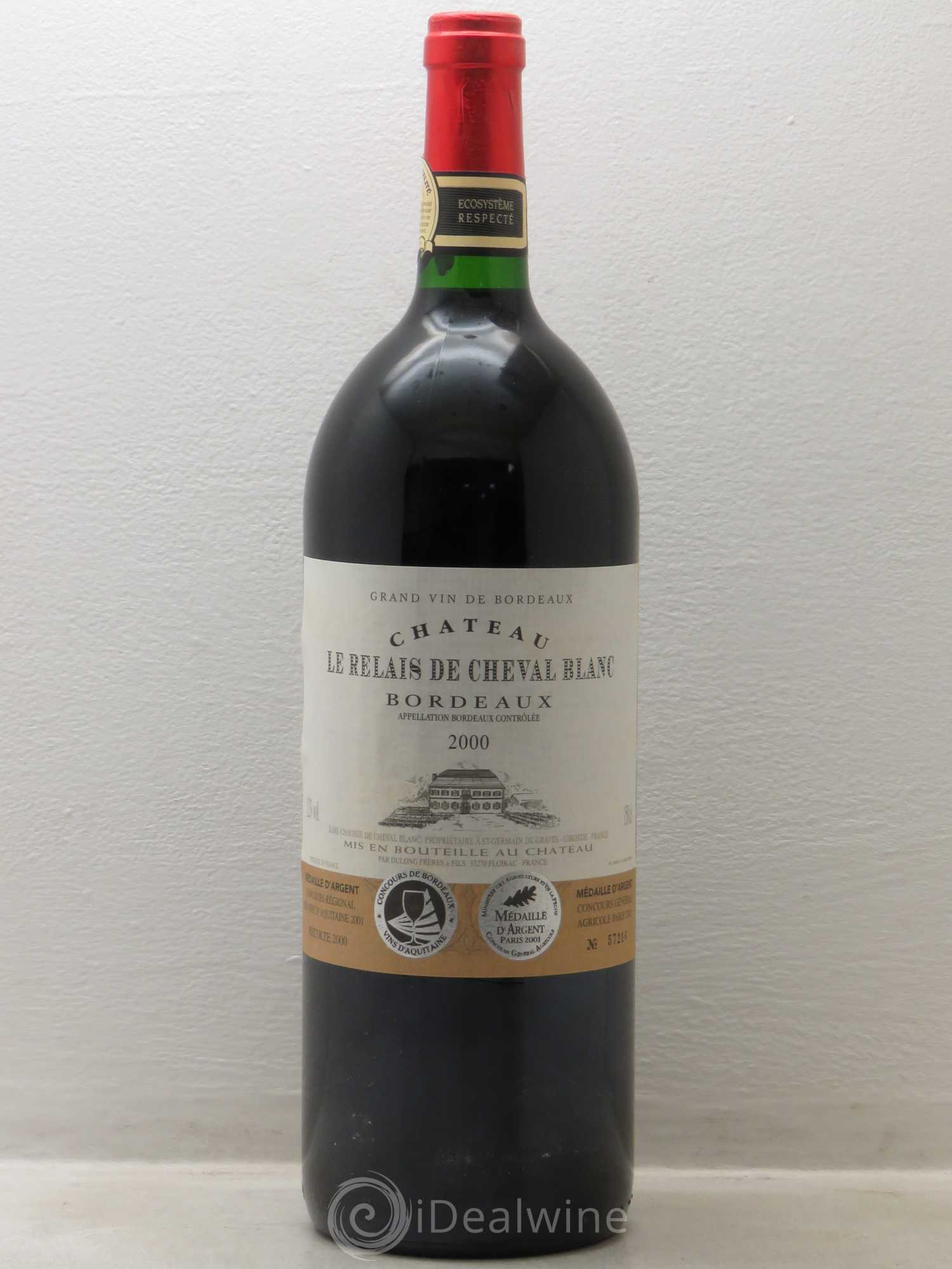 Bordeaux Le Relais de Cheval Blanc (sans prix de réserve) 2000 - Posten von 1 Magnum - 0