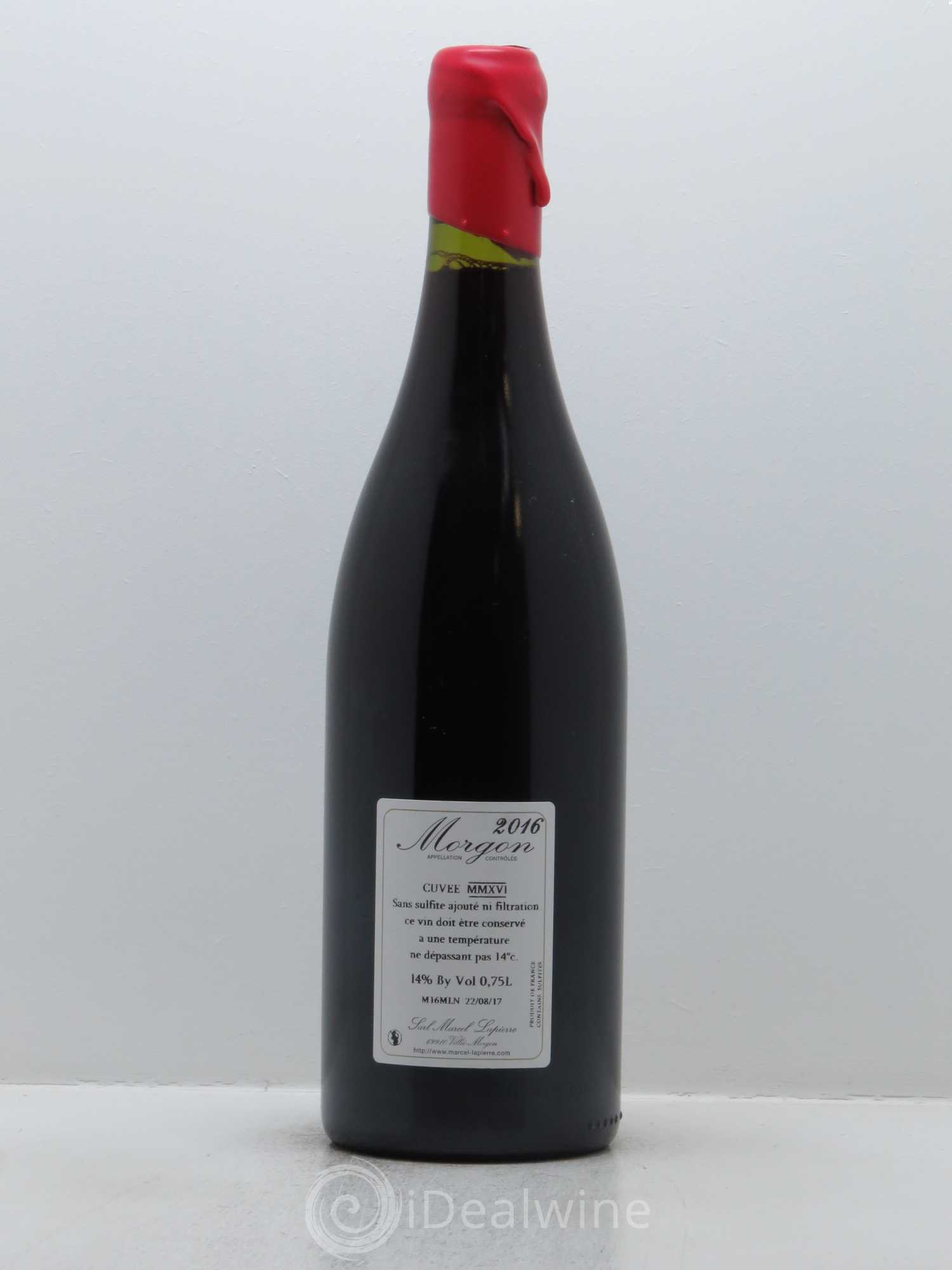 Morgon Cuvée Marcel Lapierre Marcel Lapierre (Domaine) 2016 - Lot de 1 bouteille - 1