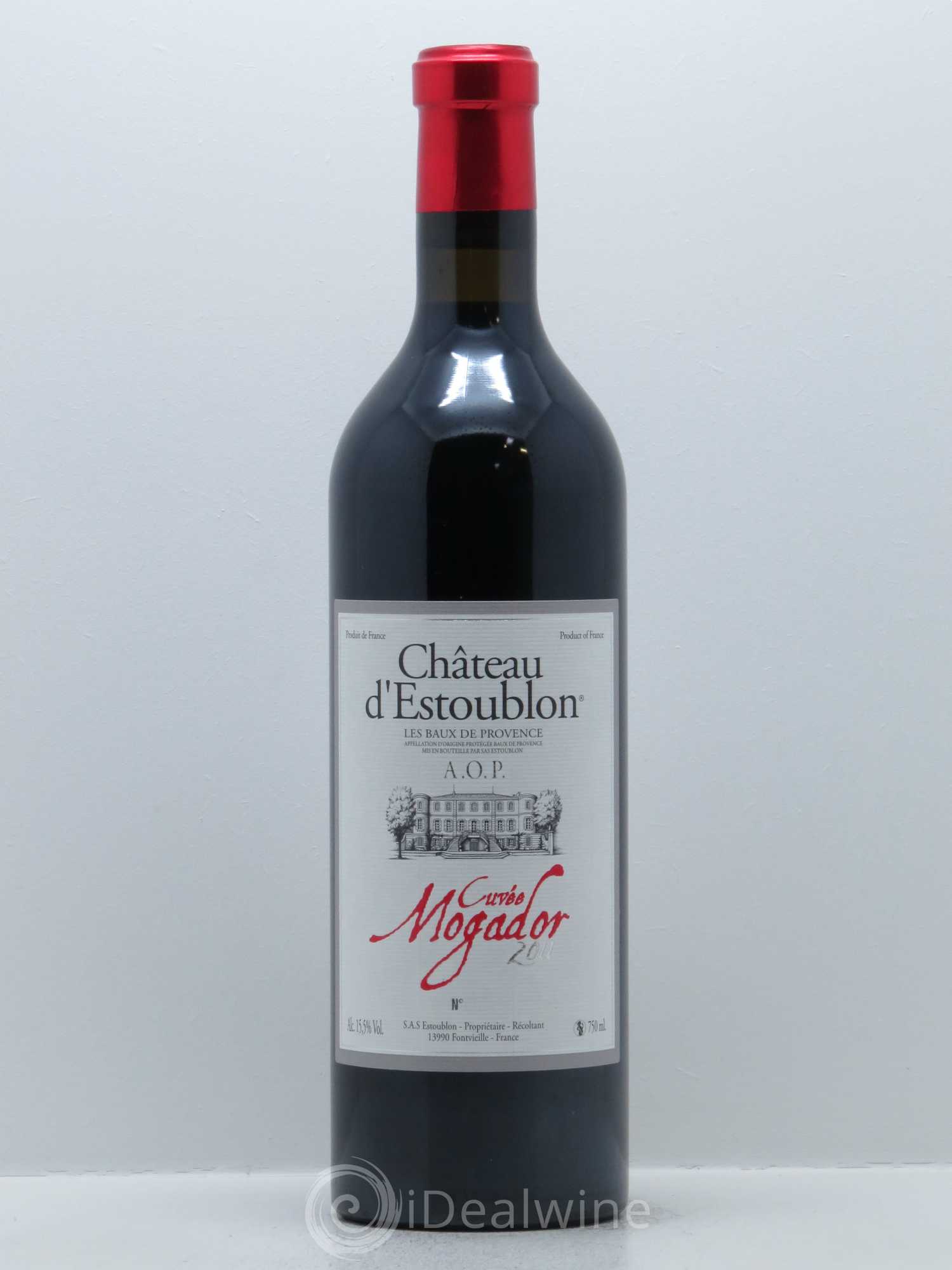 Baux de Provence Cuvée Mogador Château d'Estoublon 2011 - Lot de 1 bouteille - 0