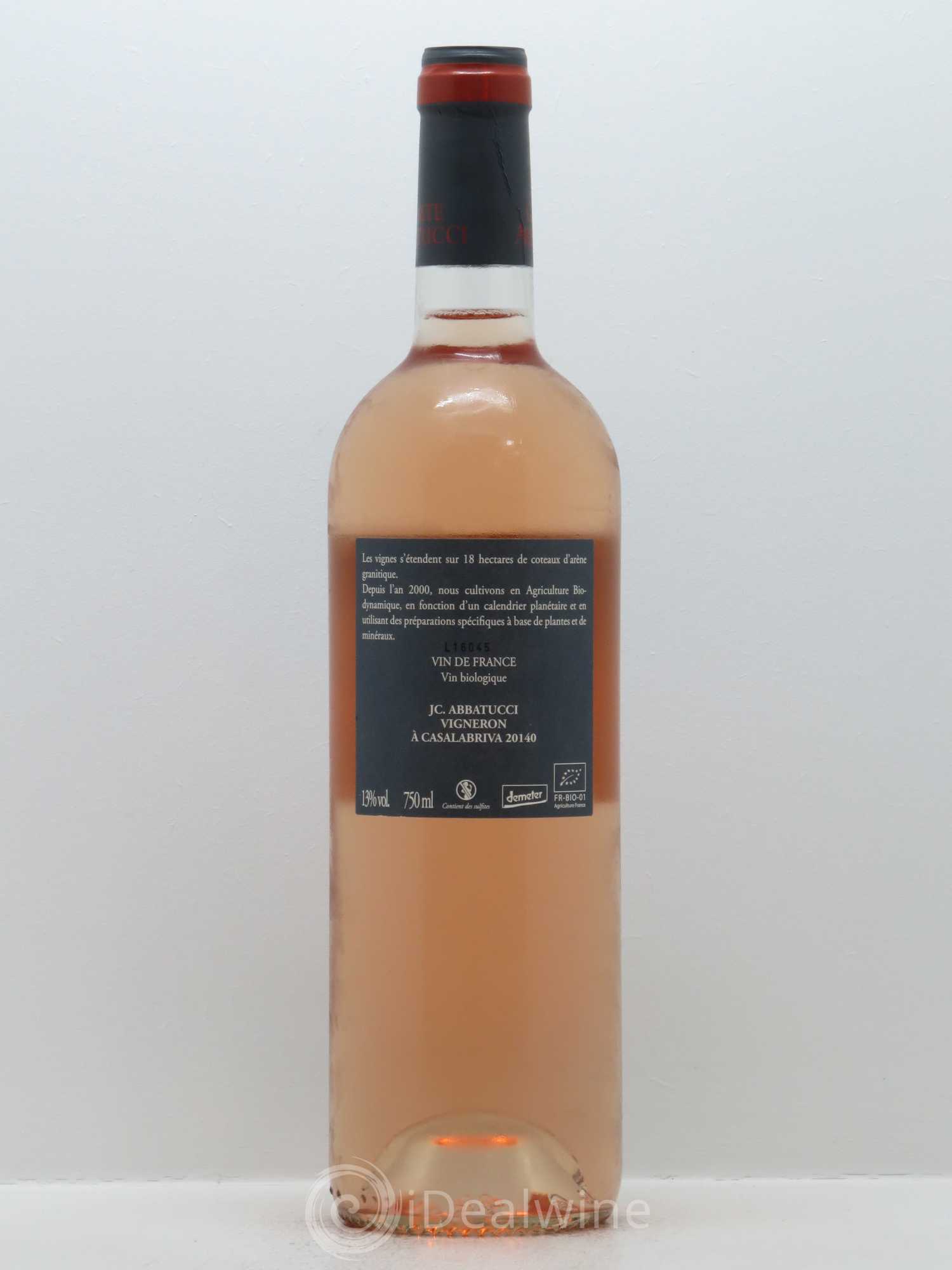 Vin de France Faustine Vieilles Vignes Comte Abbatucci (Domaine) 2016 - Lot de 1 bouteille - 1