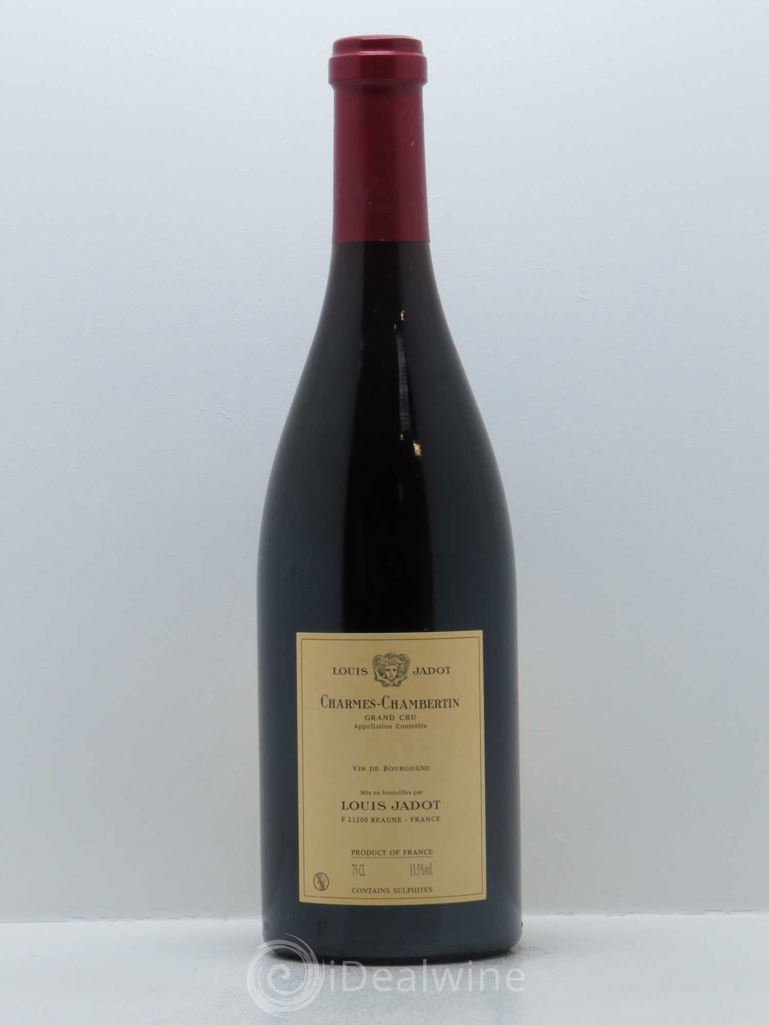 Charmes-Chambertin Grand Cru Maison Louis Jadot 2010 - Lot de 1 bouteille - 1