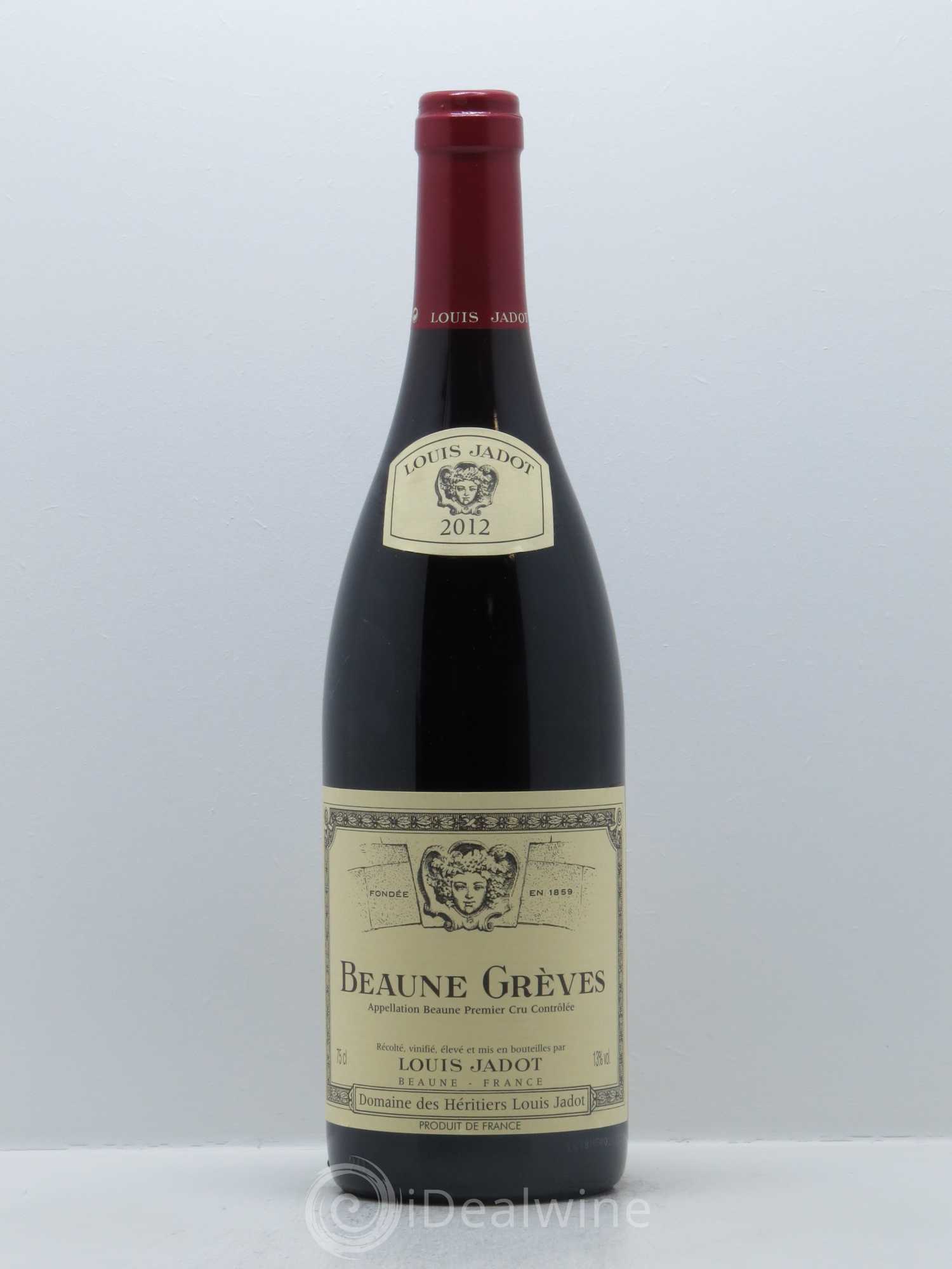 Beaune 1er Cru Grèves Domaine Louis Jadot 2012 - Lot de 1 bouteille - 0