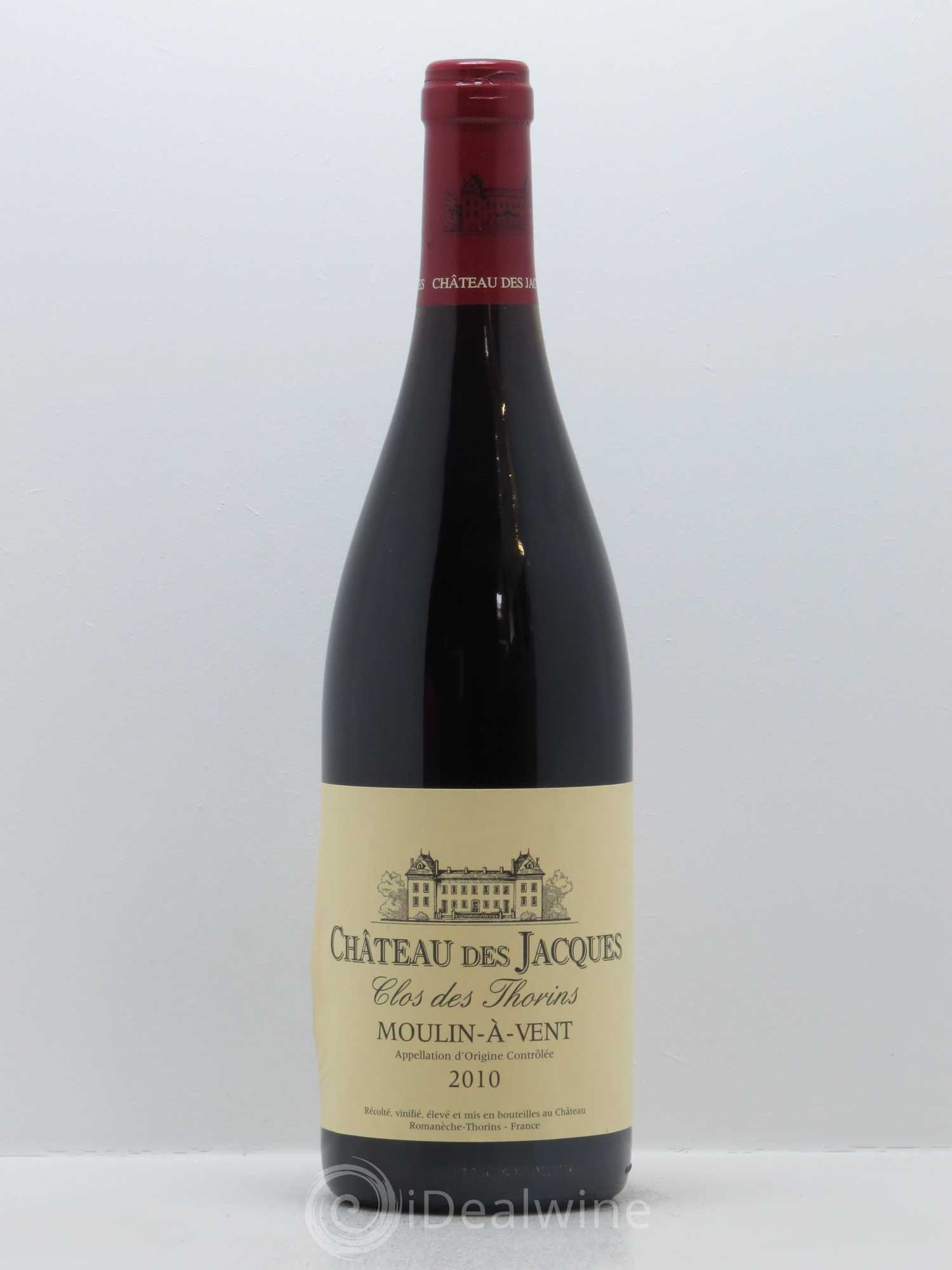 Moulin-à-Vent Clos des Thorins Château des Jacques 2010 - Lot de 1 bouteille - 0