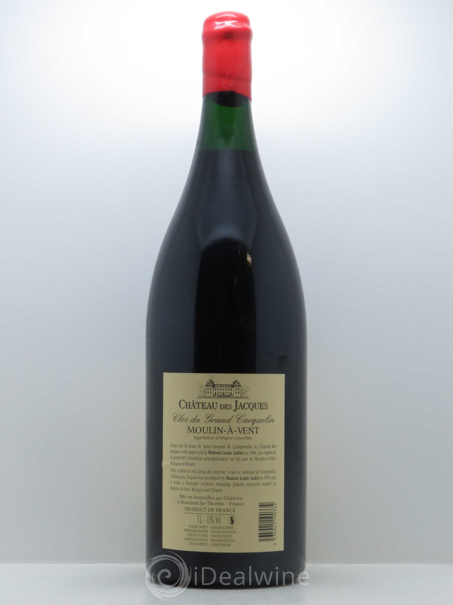 Moulin-à-Vent Clos du Grand Carquelin Château des Jacques 2010 - Lot de 1 jeroboam - 1