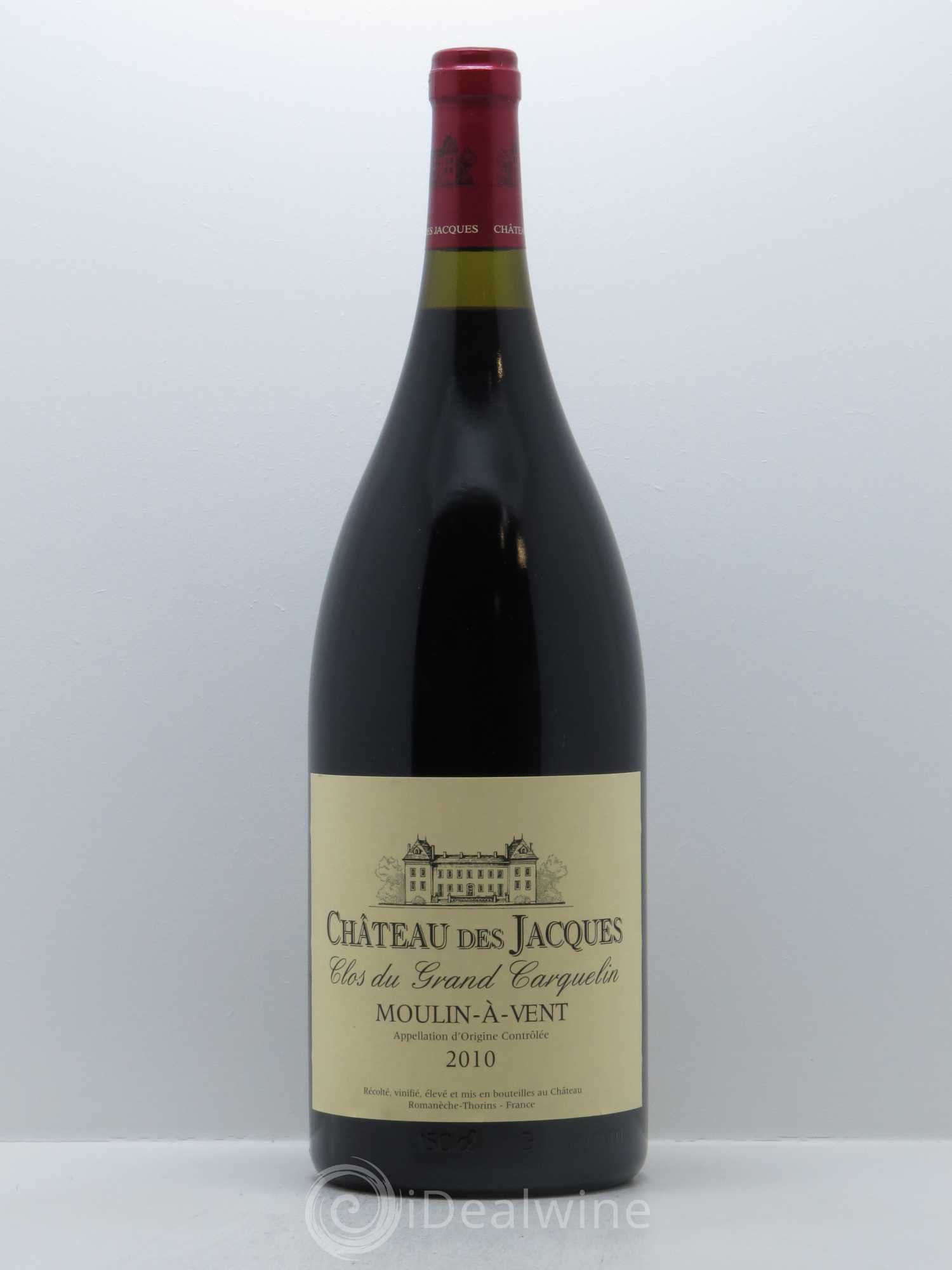 Moulin-à-Vent Clos du Grand Carquelin Château des Jacques 2010 - Lot de 1 magnum - 0
