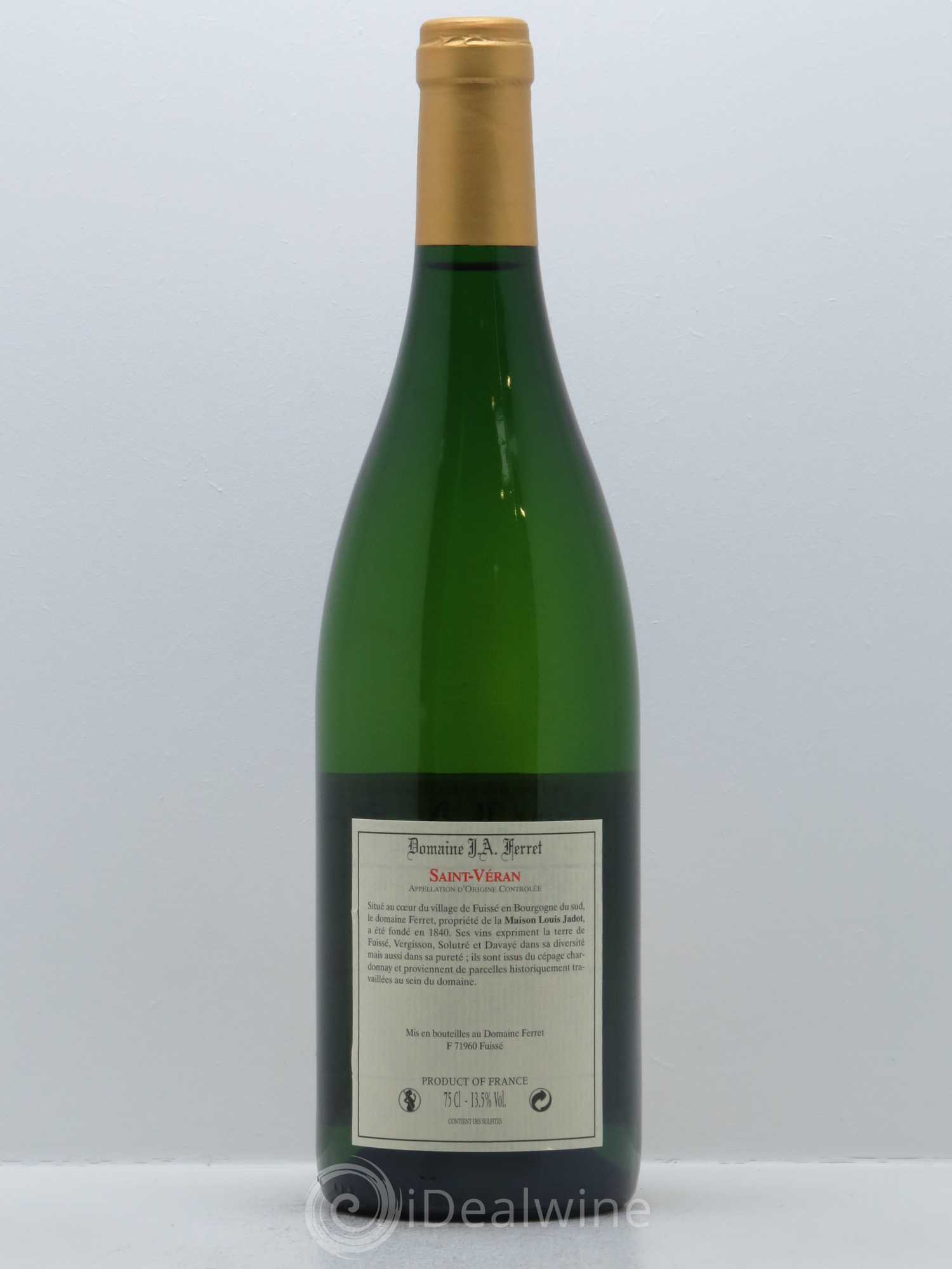 Saint-Véran J.A. Ferret (Domaine) 2015 - Lot de 1 bouteille - 1