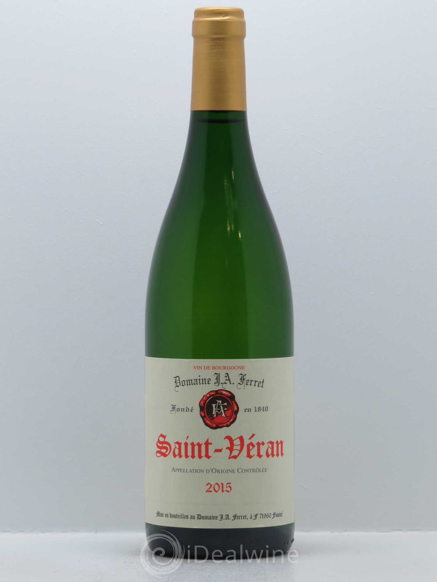 Saint-Véran J.A. Ferret (Domaine) 2015 - Lot de 1 bouteille - 0