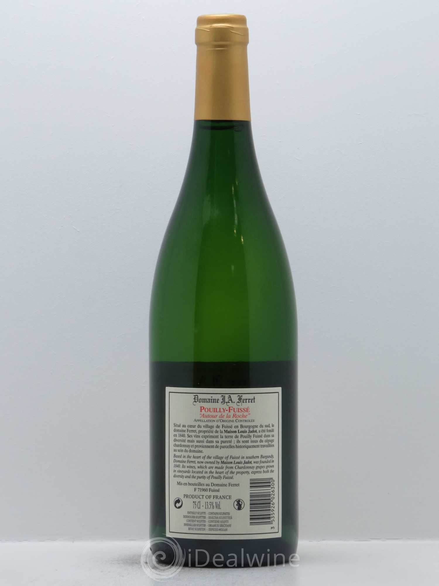 Pouilly-Fuissé Autour de la Roche J.A. Ferret (Domaine) 2015 - Lot de 1 bouteille - 1