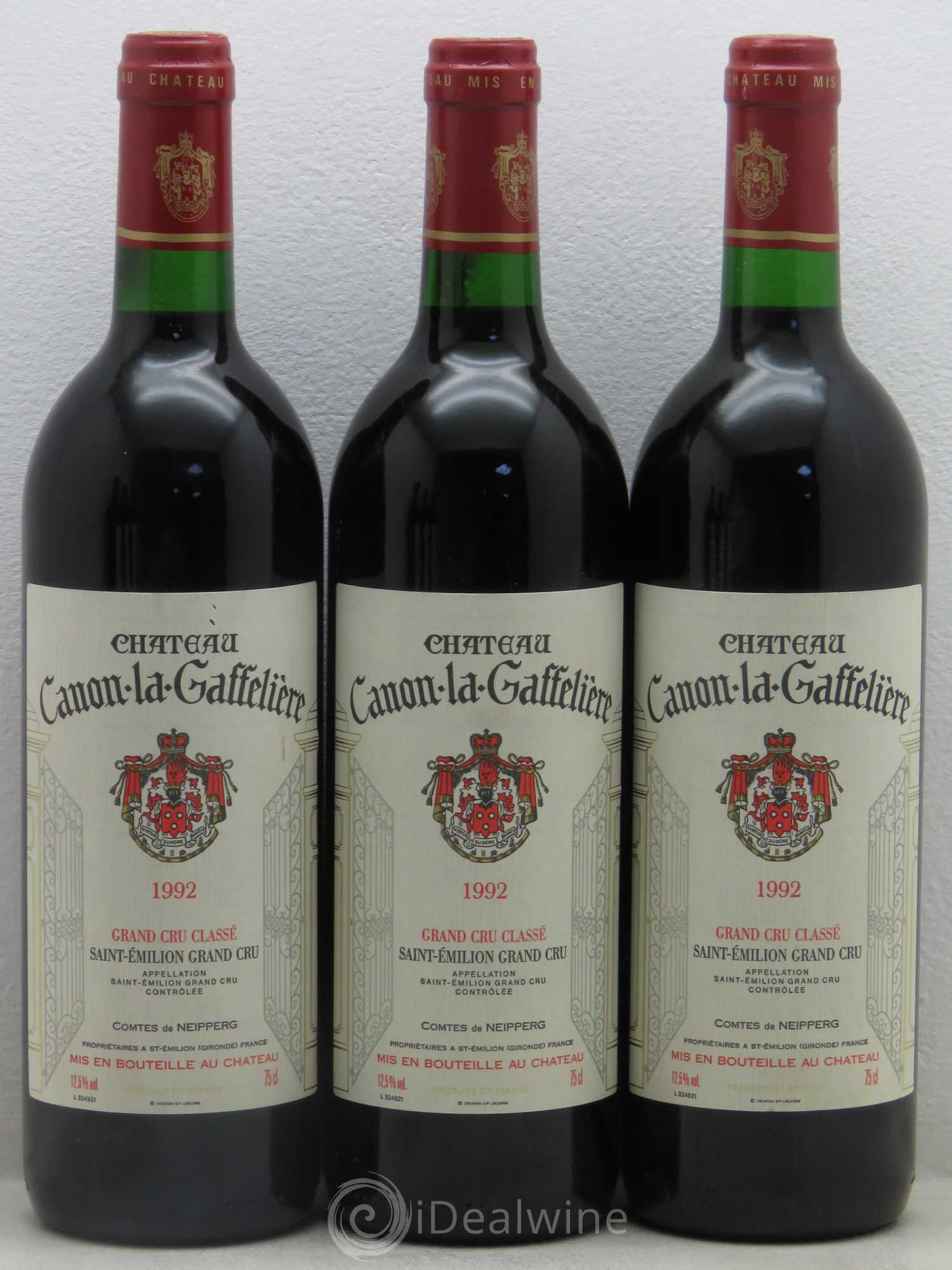 Château Canon la Gaffelière 1er Grand Cru Classé B 1992 - Lot de 6 bouteilles - 1