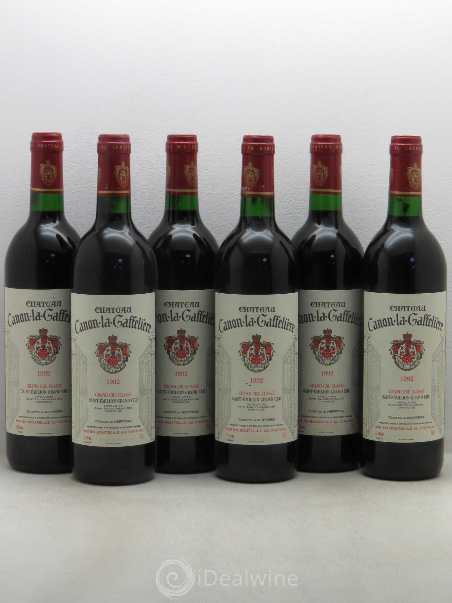 Château Canon la Gaffelière 1er Grand Cru Classé B 1992 - Lot de 6 bouteilles - 0