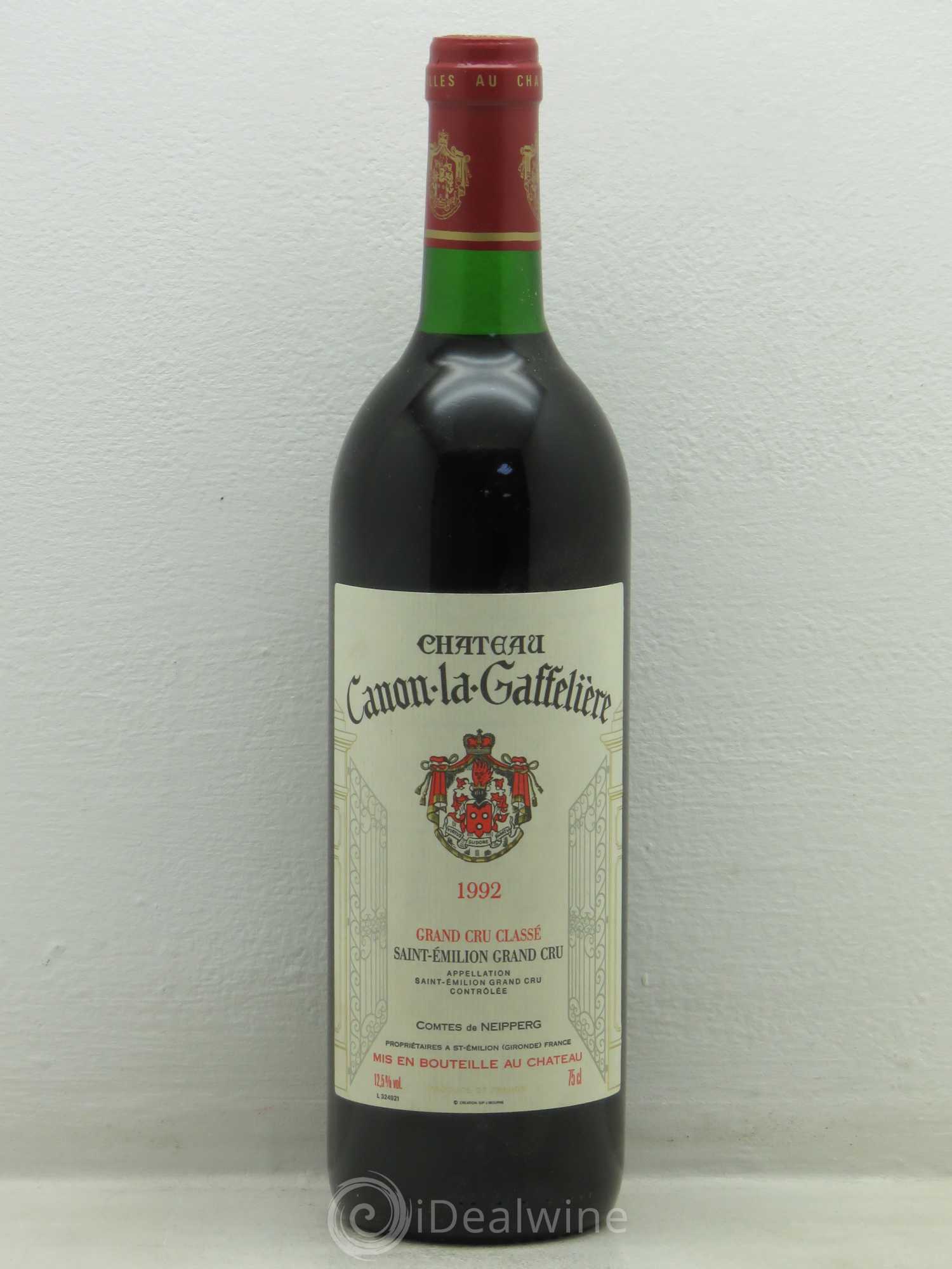 Château Canon la Gaffelière 1er Grand Cru Classé B 1992 - Lot de 1 bouteille - 0