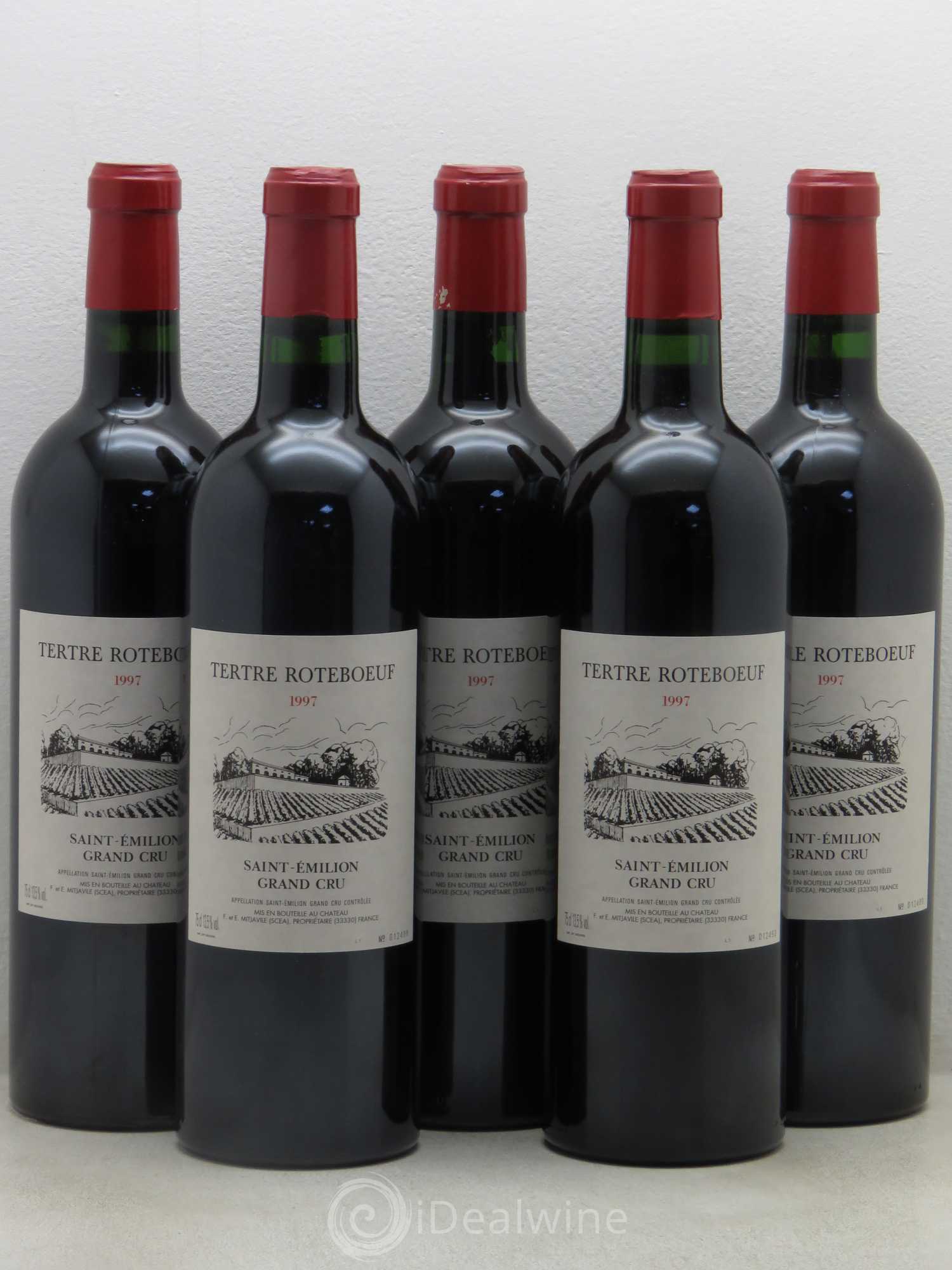 Château Tertre Roteboeuf 1997 - Lot de 5 bouteilles - 0