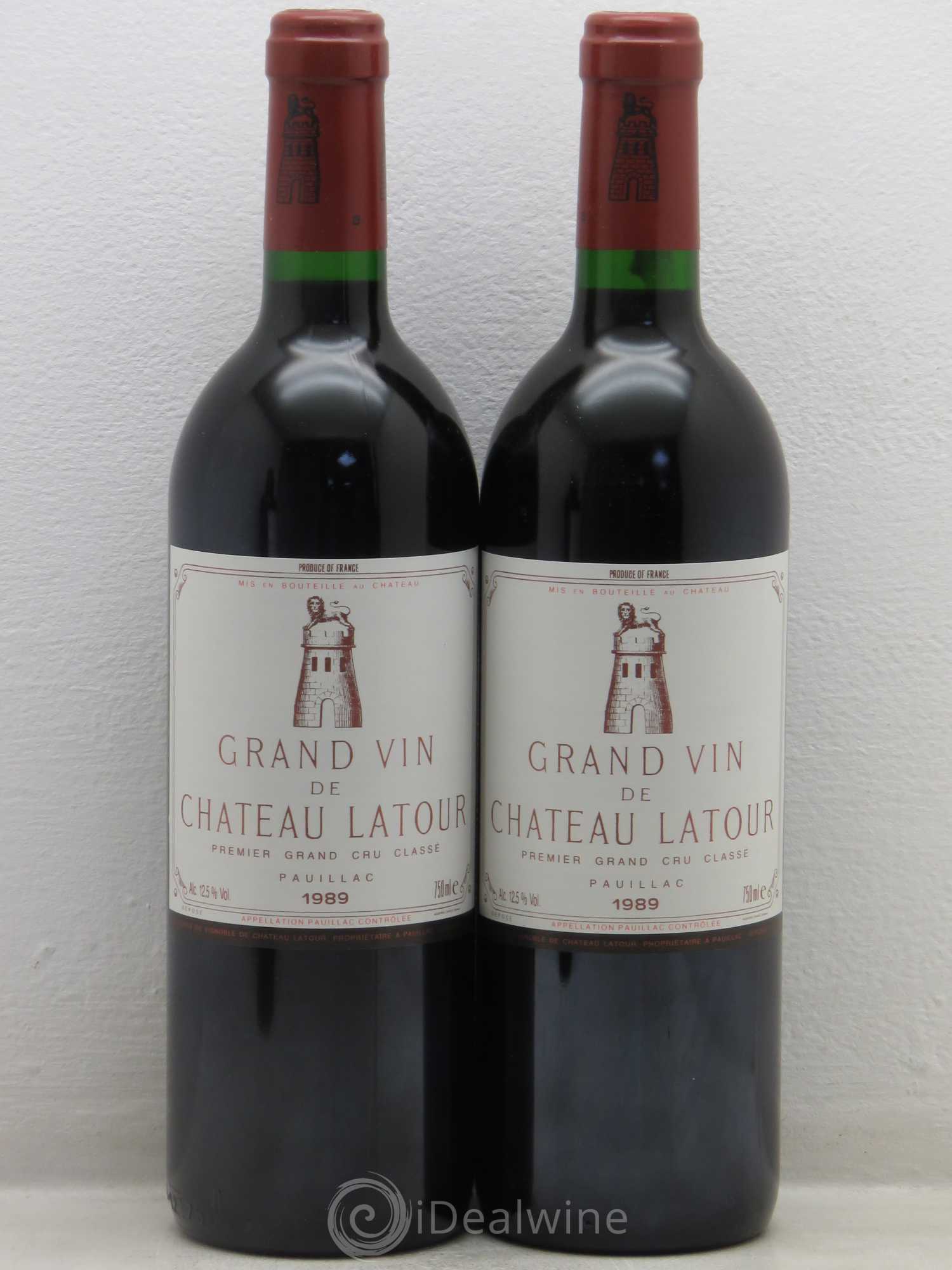 Château Latour 1er Grand Cru Classé 1989 - Lot de 4 bouteilles - 1