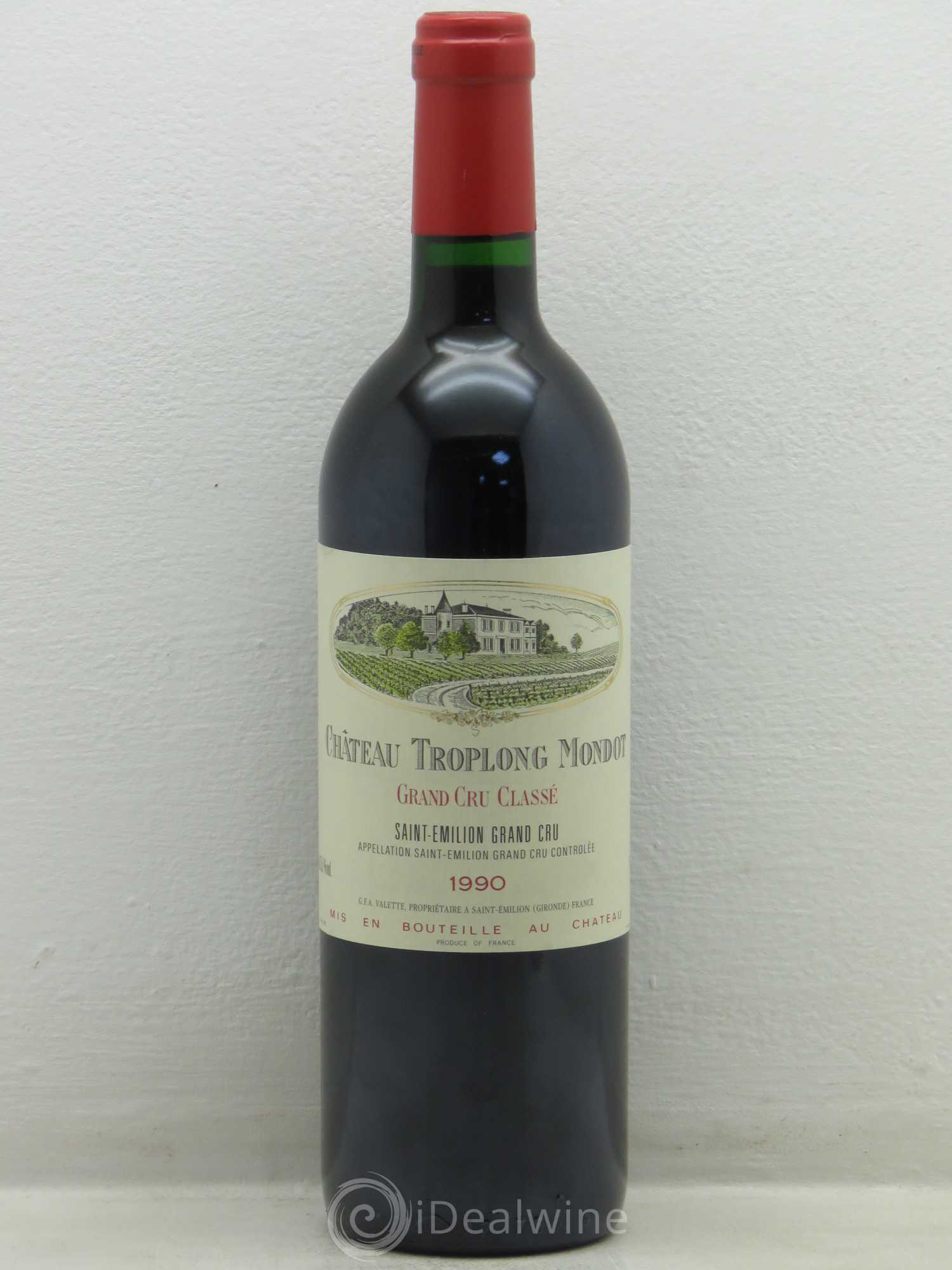 Château Troplong Mondot 1er Grand Cru Classé B 1990 - Lot de 1 bouteille - 0