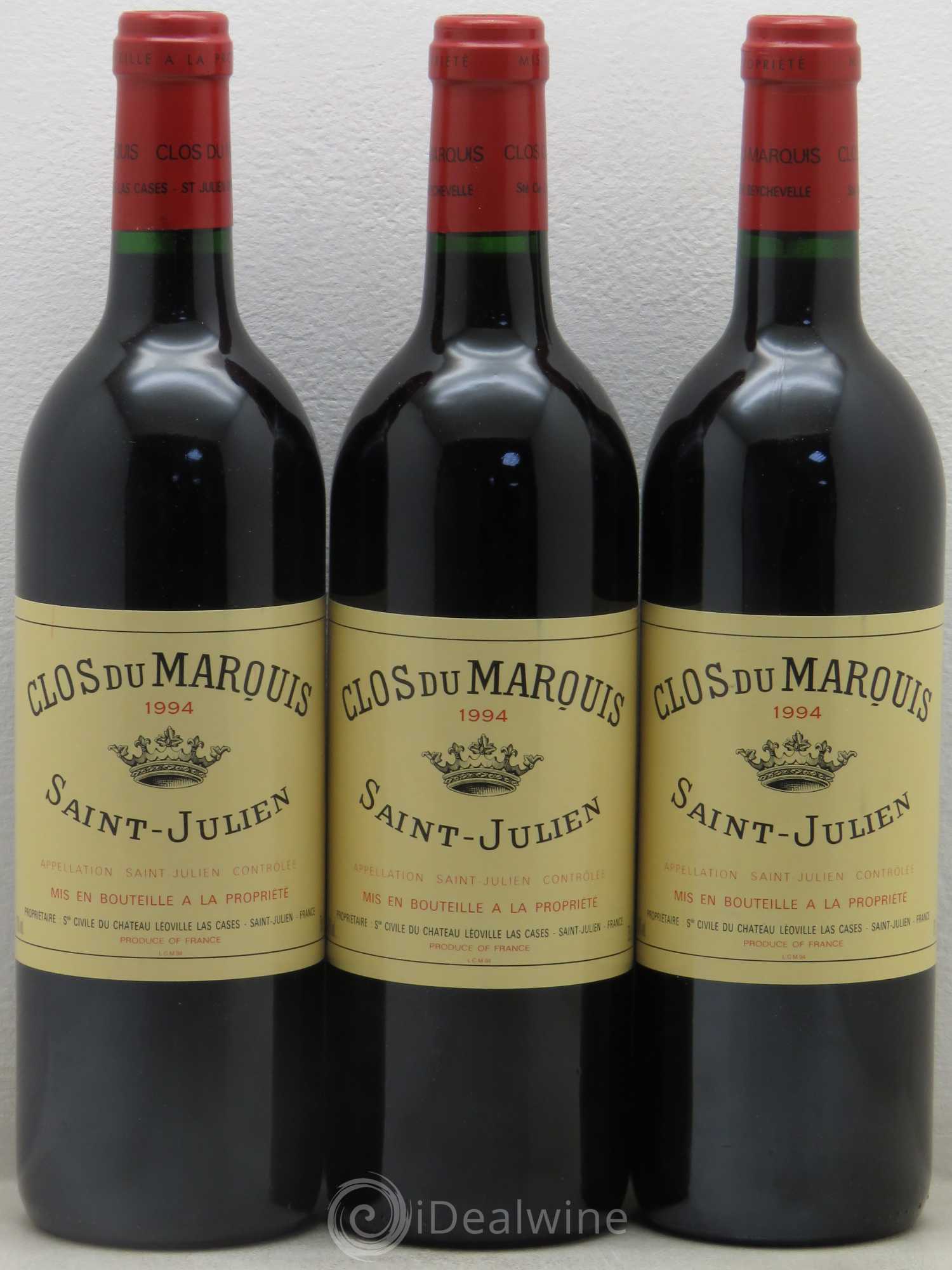 Clos du Marquis 1994 - Lot de 3 bouteilles - 0