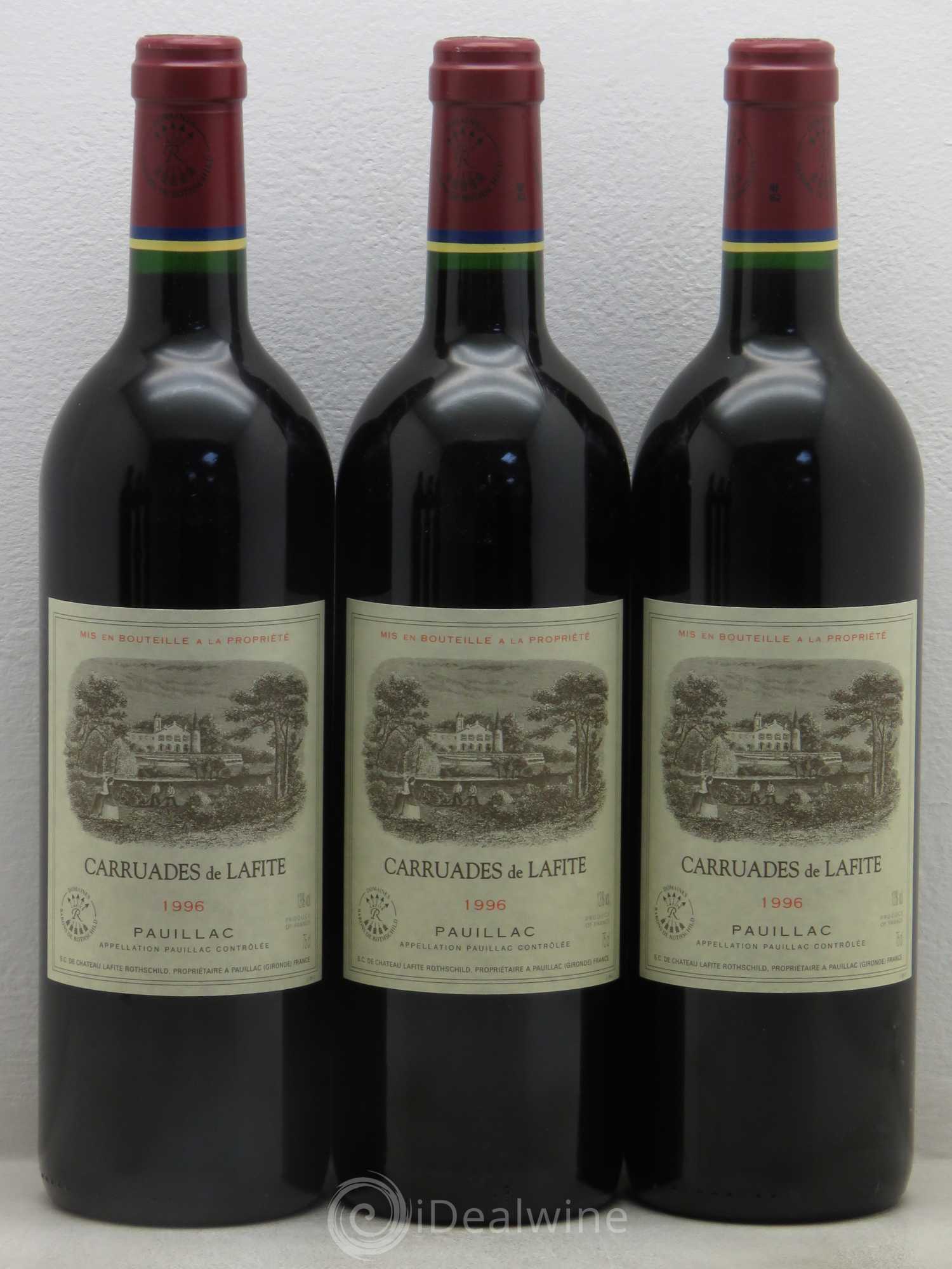 Carruades de Lafite Rothschild Second Vin 1996 - Lot de 6 bouteilles - 1