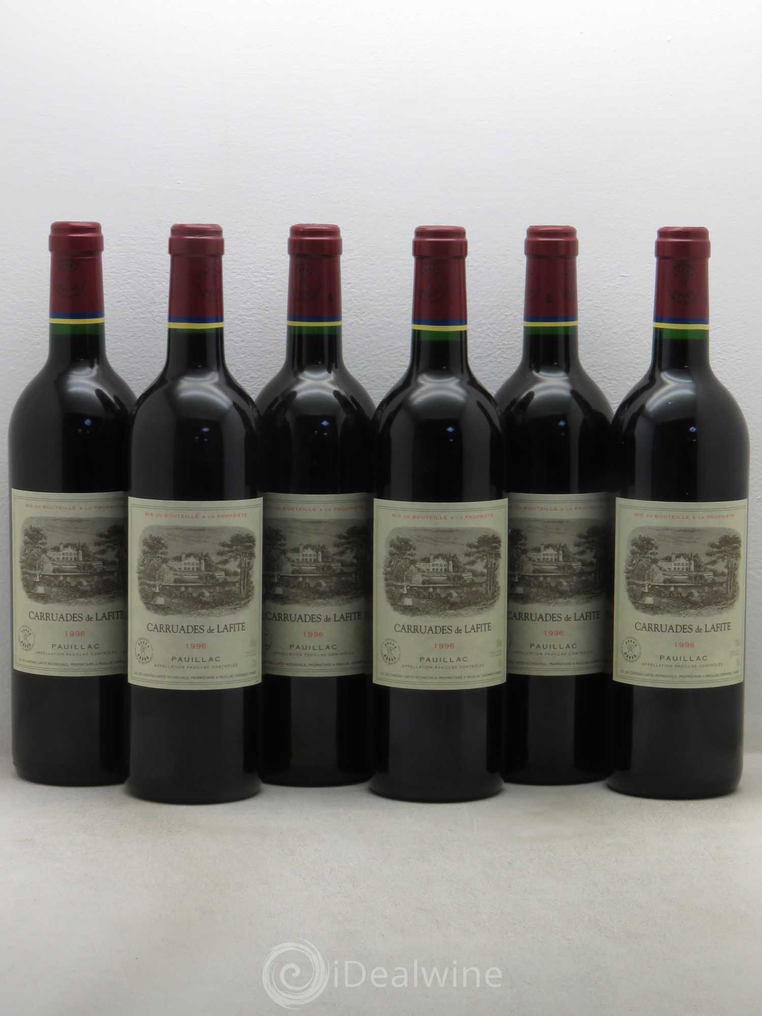 Carruades de Lafite Rothschild Second Vin 1996 - Lot de 6 bouteilles - 0
