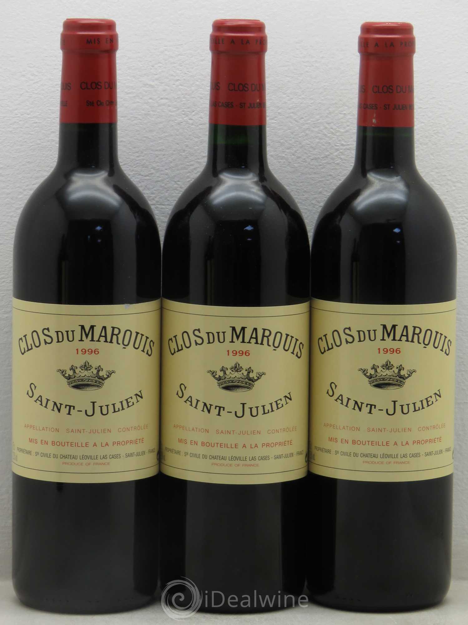 Clos du Marquis 1996 - Lot de 5 bouteilles - 1
