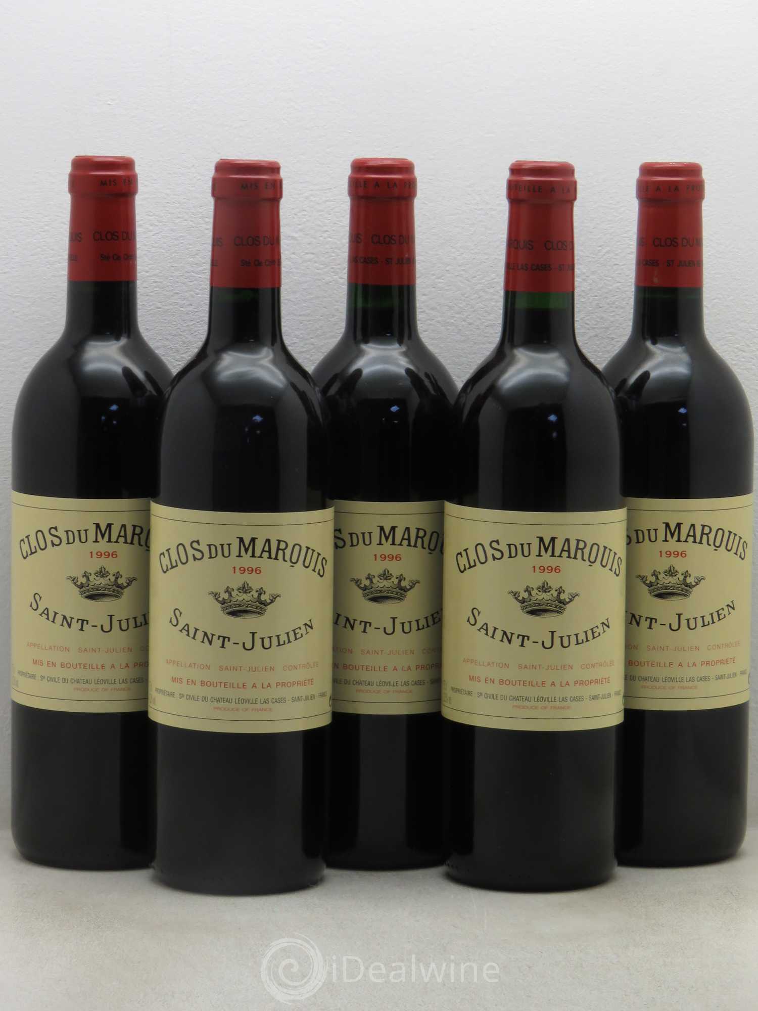 Clos du Marquis 1996 - Lot de 5 bouteilles - 0
