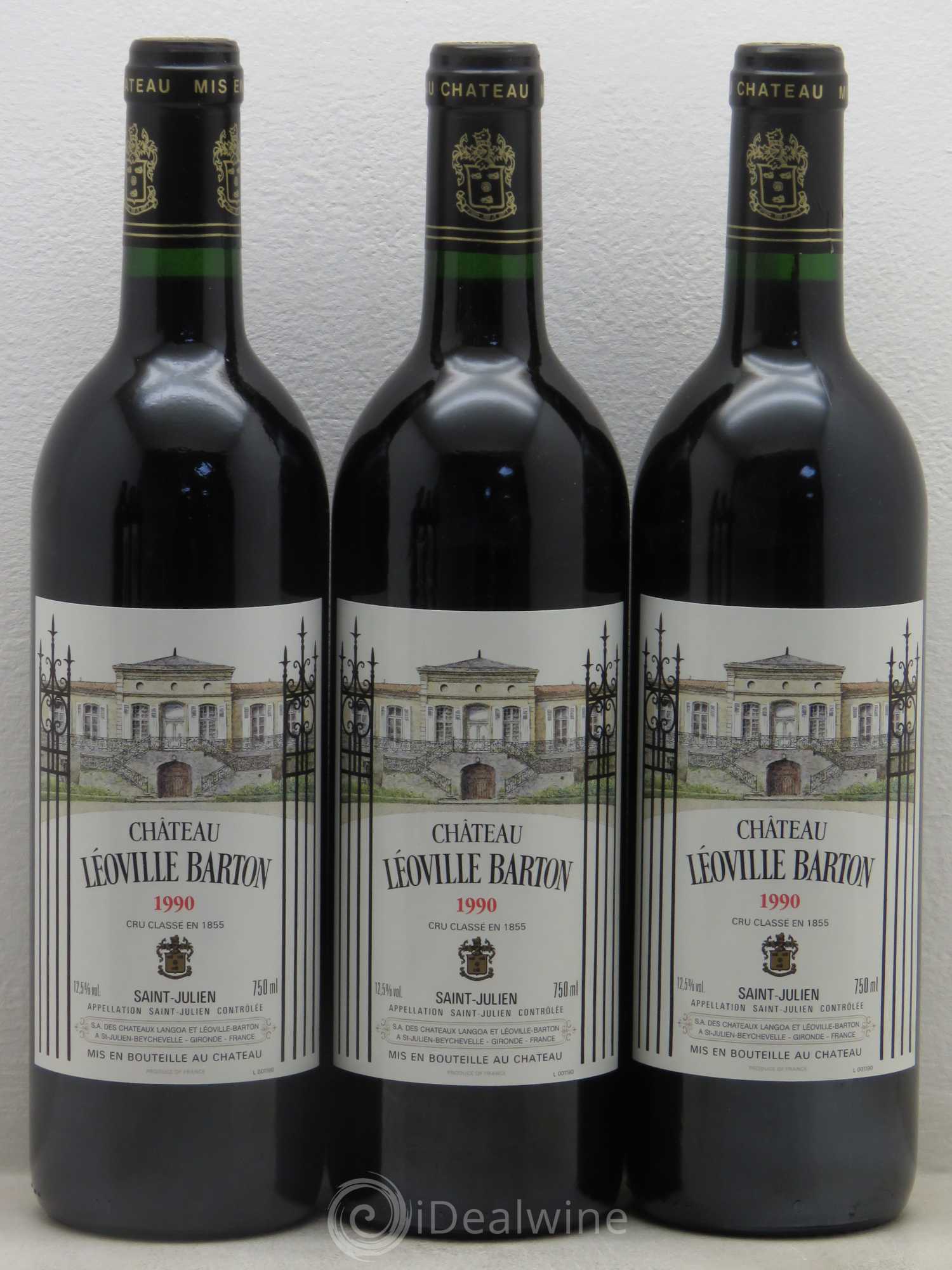 Château Léoville Barton 2ème Grand Cru Classé 1990 - Lot de 6 bouteilles - 1