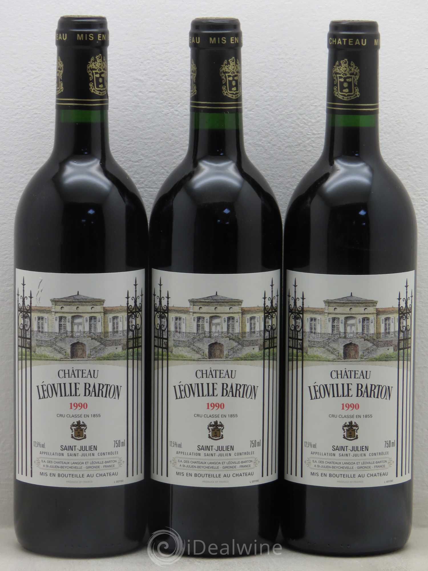 Château Léoville Barton 2ème Grand Cru Classé 1990 - Lot de 6 bouteilles - 2