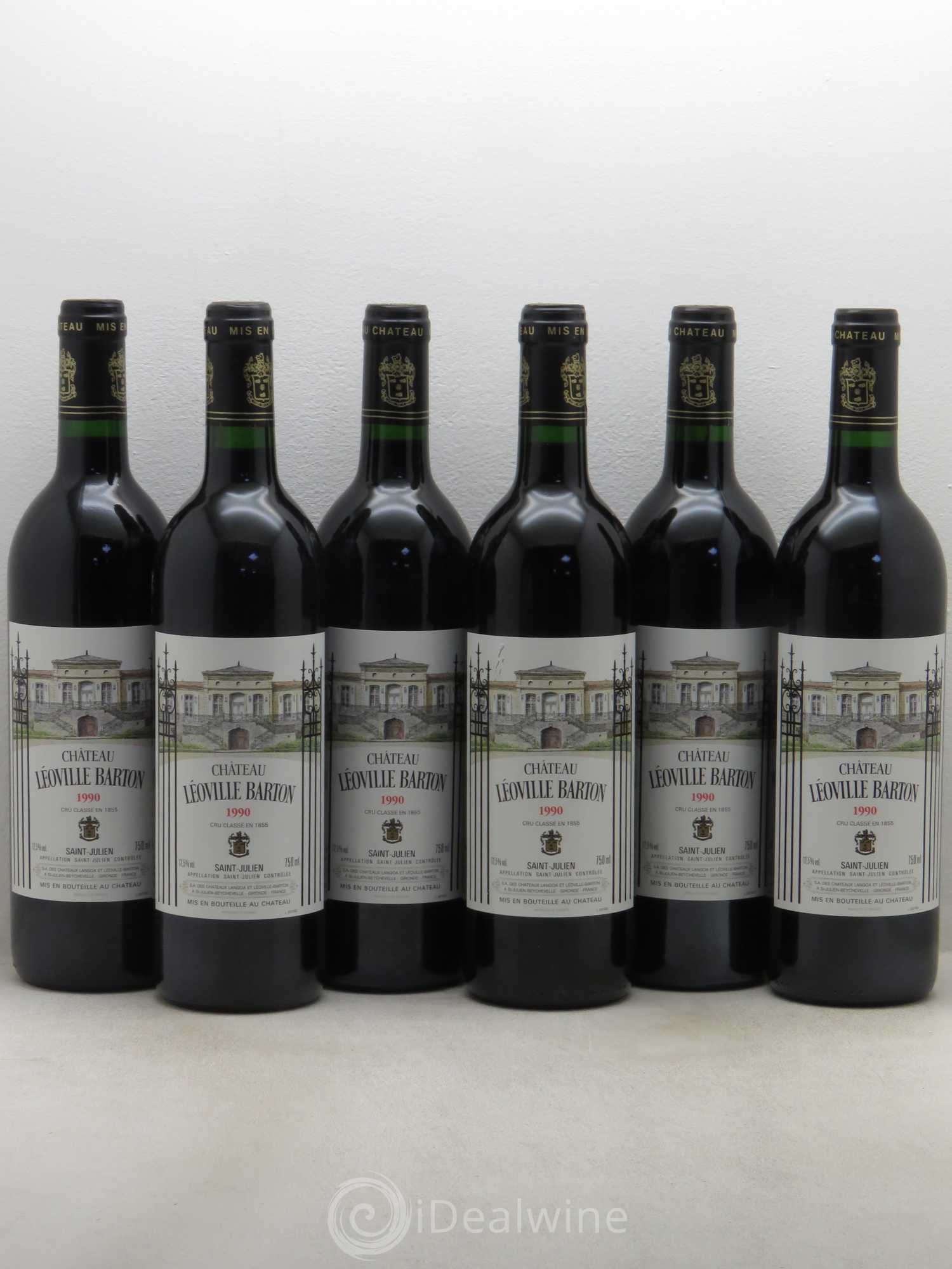 Château Léoville Barton 2ème Grand Cru Classé 1990 - Lot de 6 bouteilles - 0