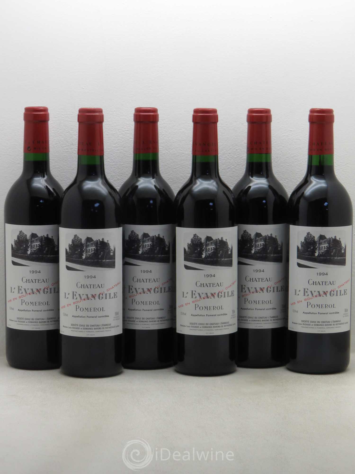 Château l' Évangile 1994 - Lot de 6 bouteilles - 0