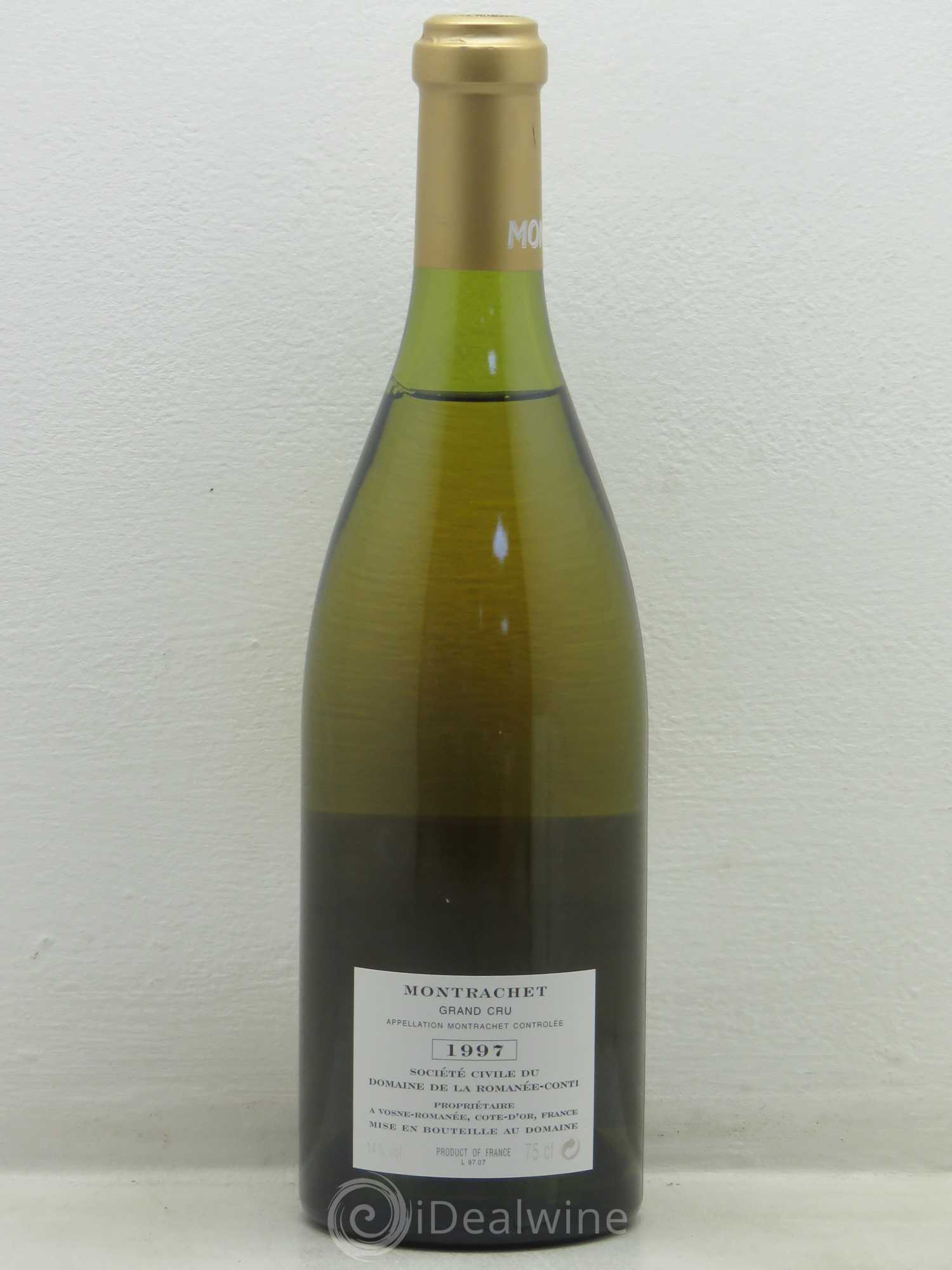 Montrachet Grand Cru Domaine de la Romanée-Conti 1997 - Lot de 1 bouteille - 1