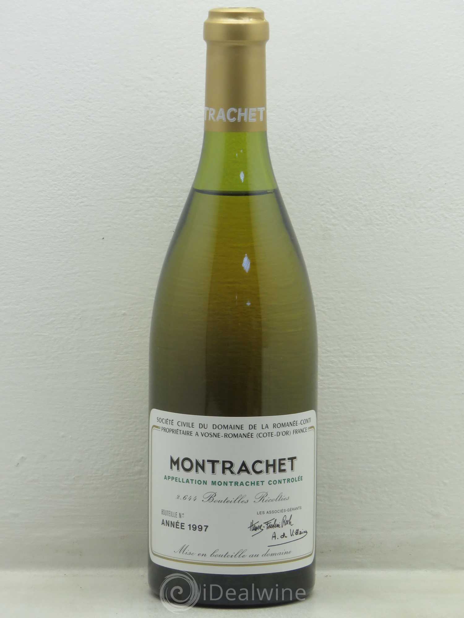 Montrachet Grand Cru Domaine de la Romanée-Conti 1997 - Lot de 1 bouteille - 0