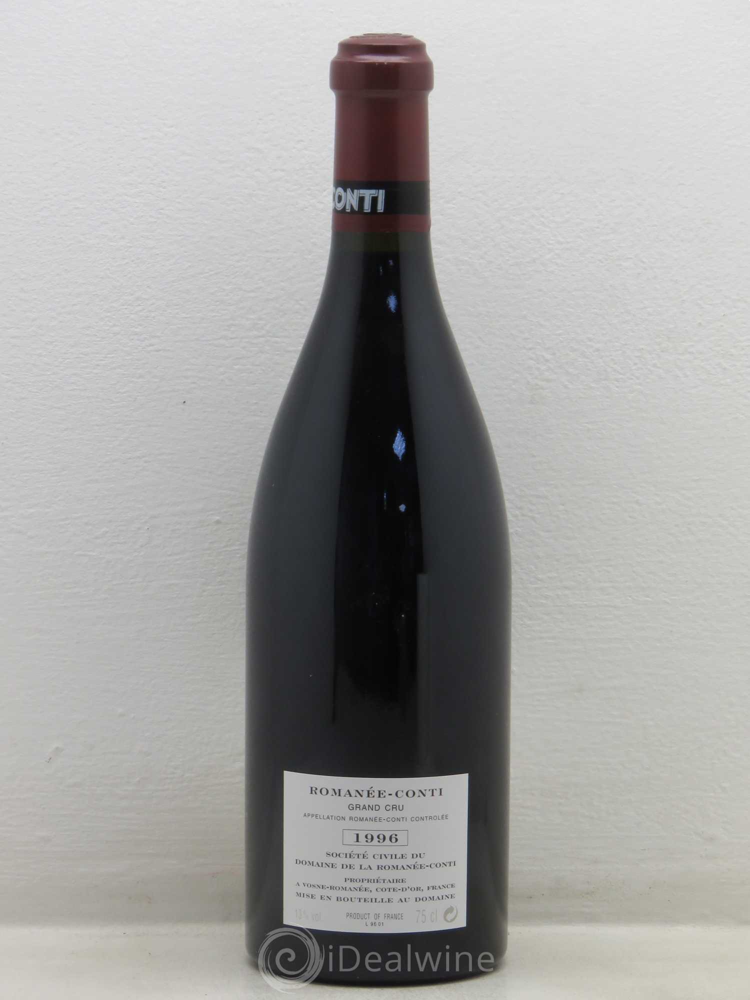 Romanée-Conti Grand Cru Domaine de la Romanée-Conti 1996 - Lot de 1 bouteille - 1