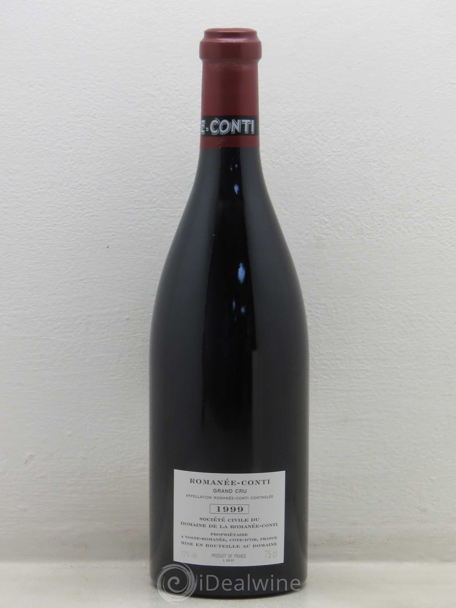 Romanée-Conti Grand Cru Domaine de la Romanée-Conti 1999 - Lot de 1 bouteille - 1