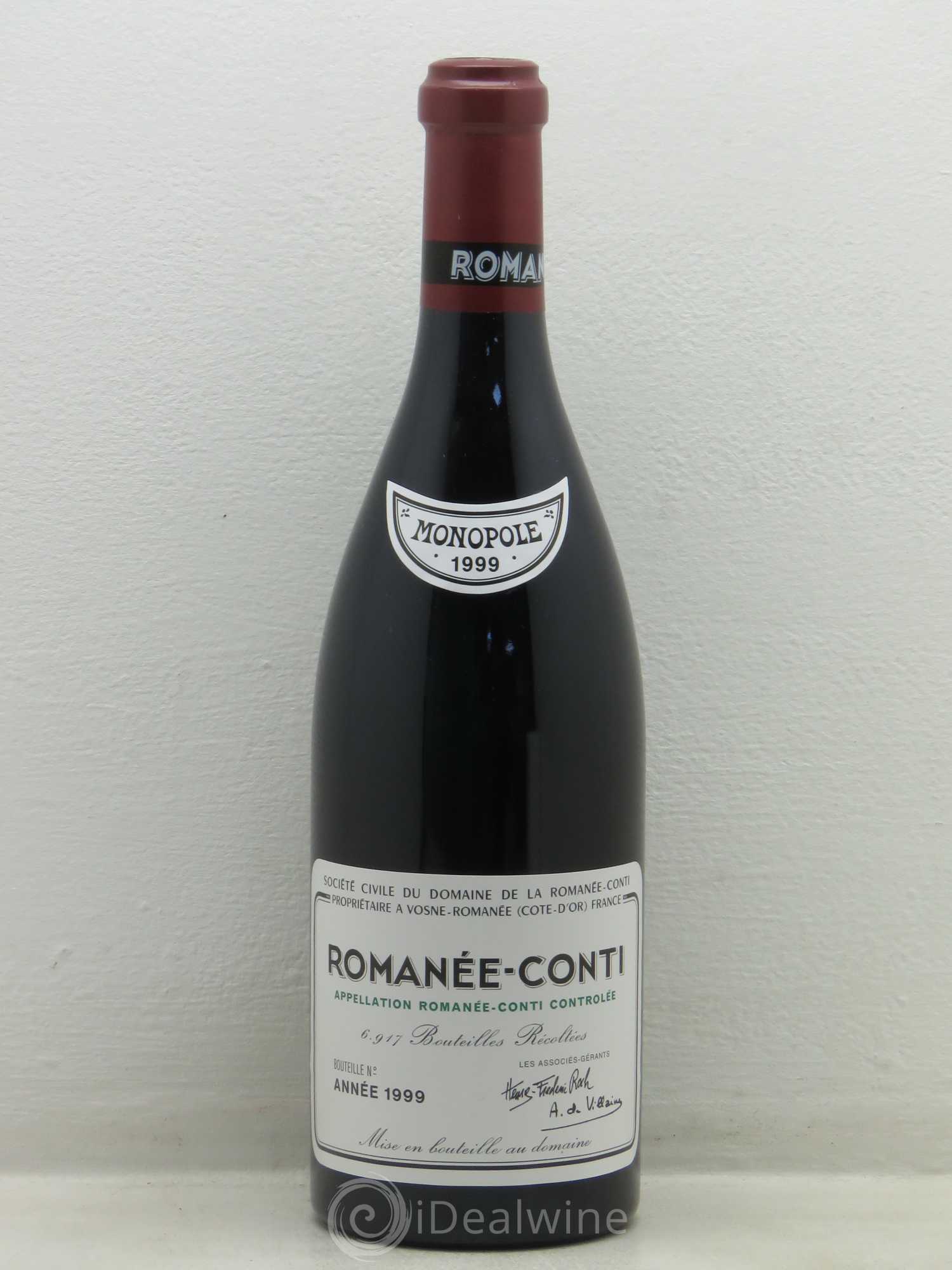 Romanée-Conti Grand Cru Domaine de la Romanée-Conti 1999 - Lot de 1 bouteille - 0