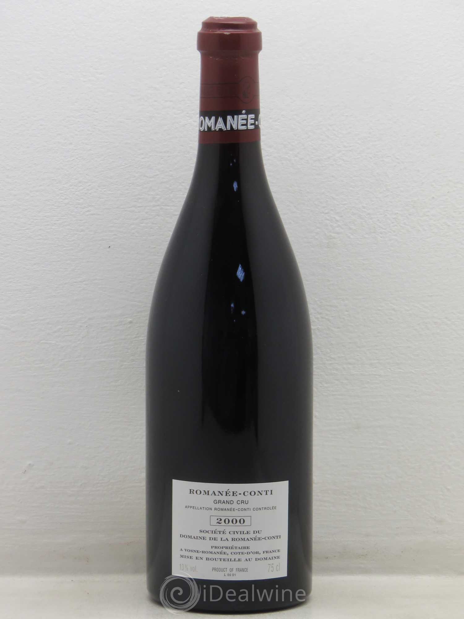 Romanée-Conti Grand Cru Domaine de la Romanée-Conti 2000 - Lot de 1 bouteille - 1