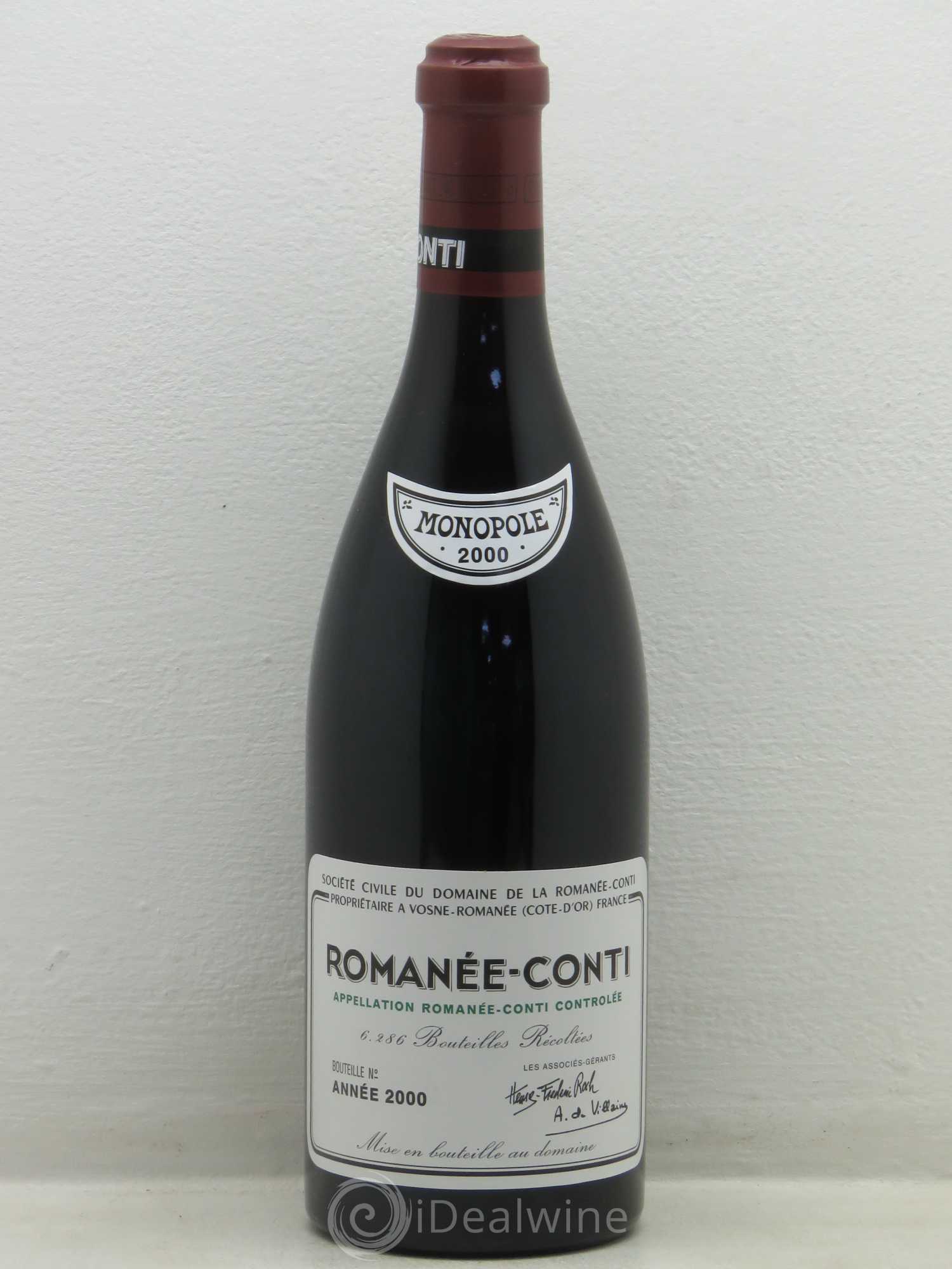 Romanée-Conti Grand Cru Domaine de la Romanée-Conti 2000 - Lot de 1 bouteille - 0