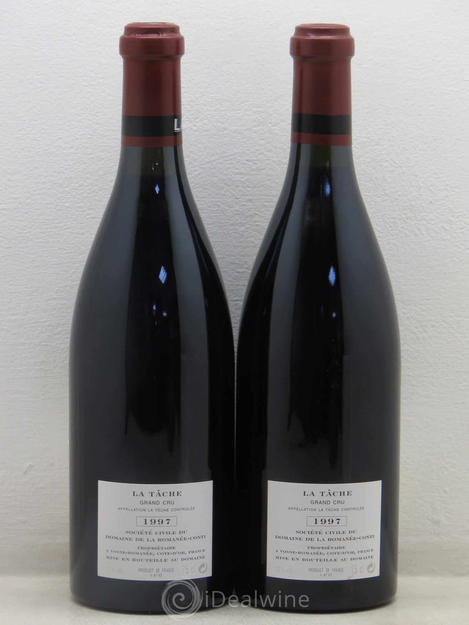 La Tâche Grand Cru Domaine de la Romanée-Conti 1997 - Lot de 2 bouteilles - 1