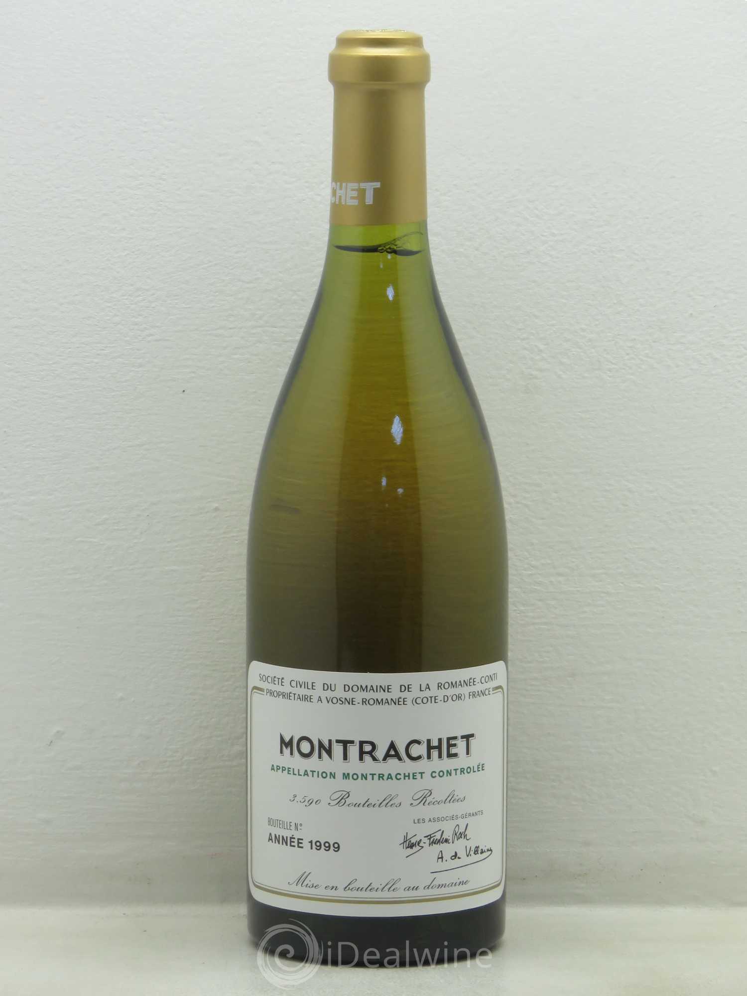 Montrachet Grand Cru Domaine de la Romanée-Conti 1999 - Lot de 1 bouteille - 0
